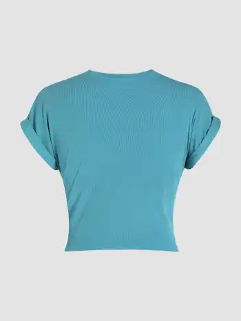 Crop Top Noué Uni