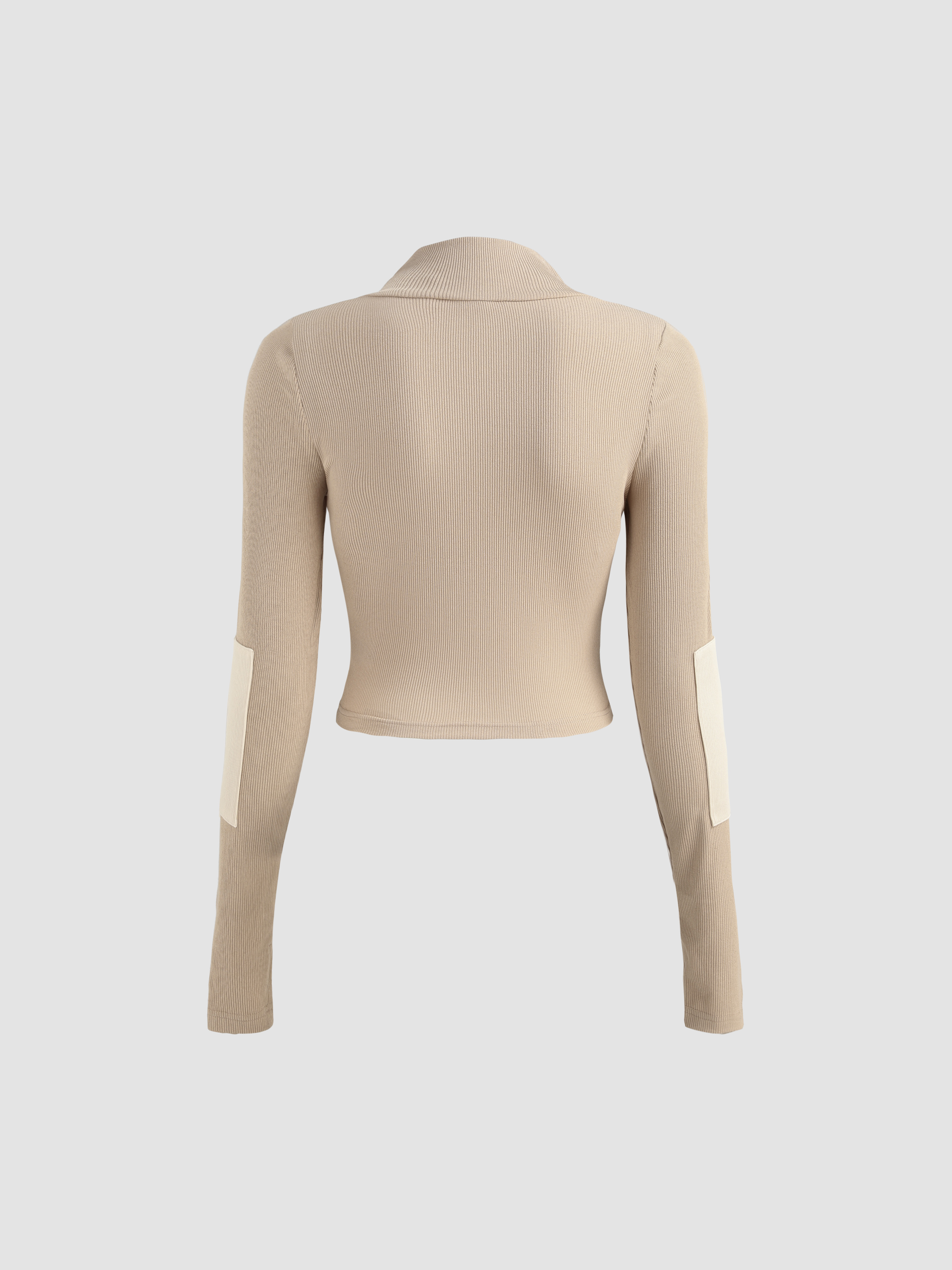 トップス eaphi SWITCHING FABRIC KNITTOP SWITCHING FABRICK KNIT TOP