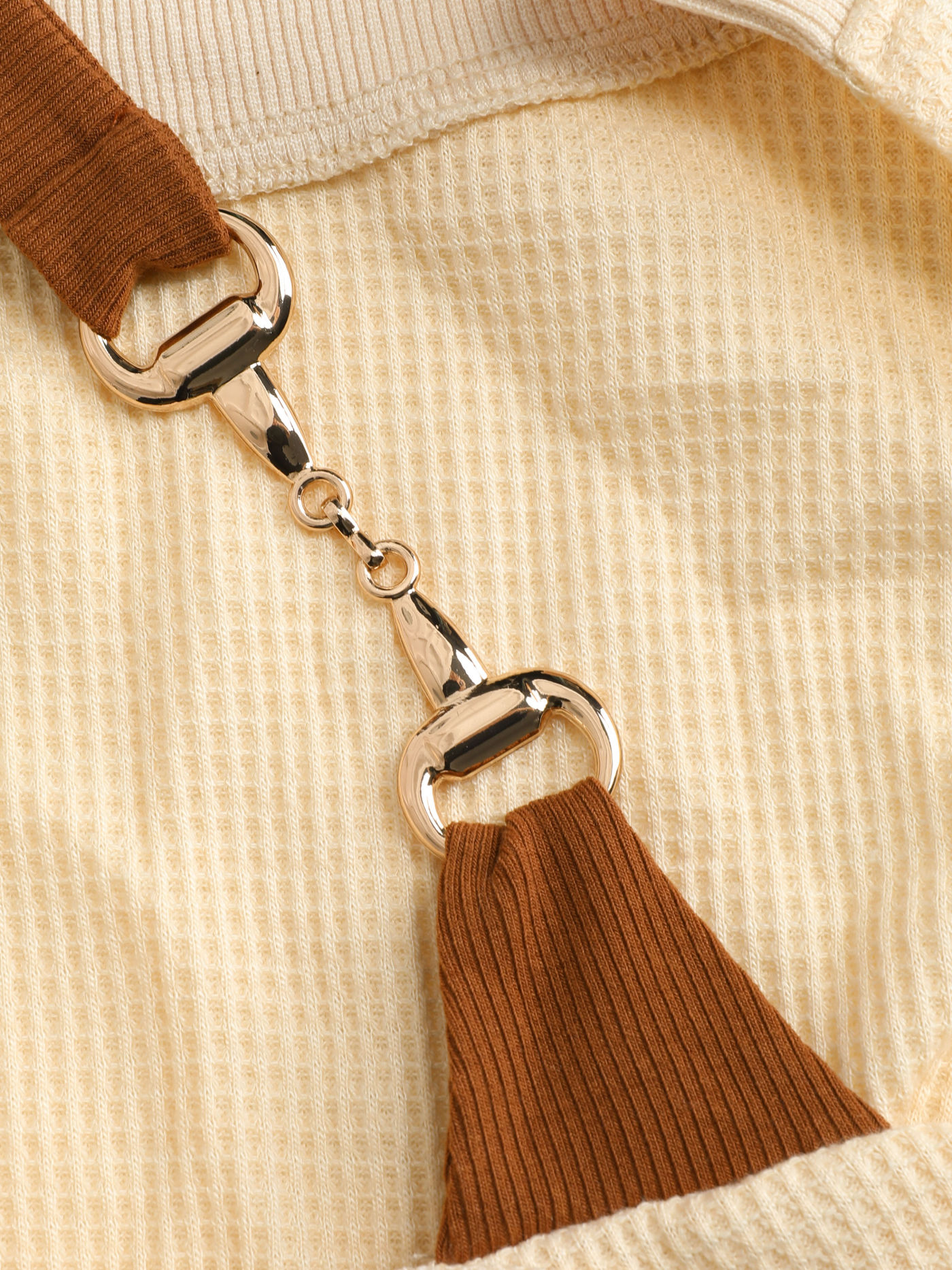 Two Tone Chain Detail Sweatshirt