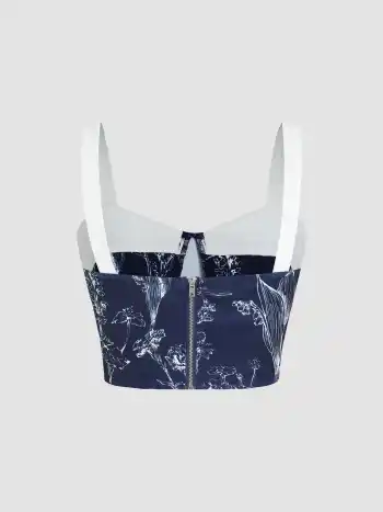  Dunkler Garten Bauchfreies Tank Top