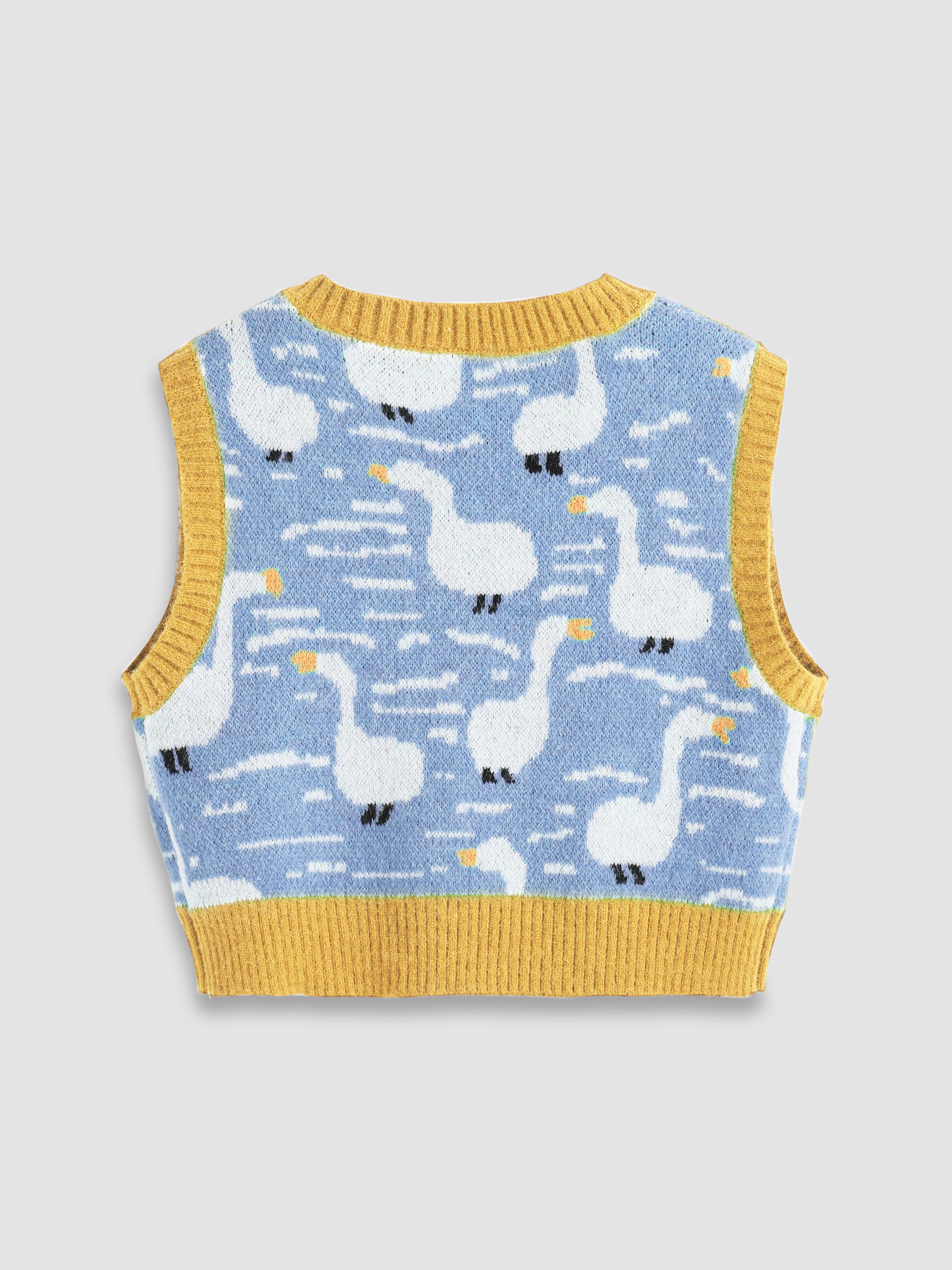 Feline Nature Sweater Vest - Cider