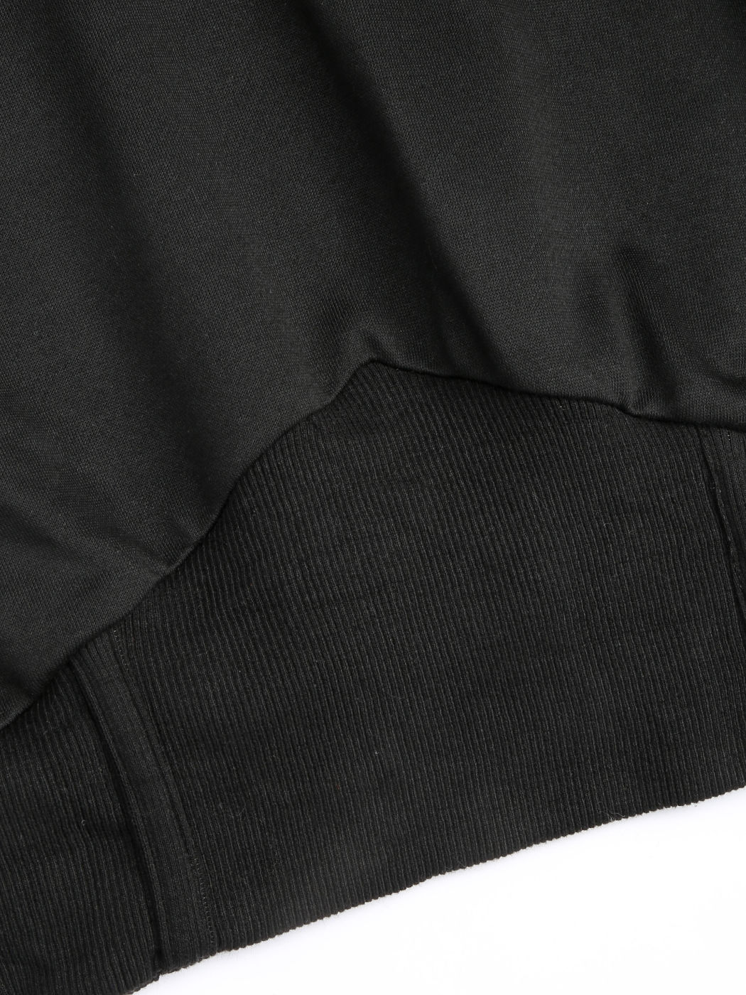  Terry Solid Crop Sweatshirt