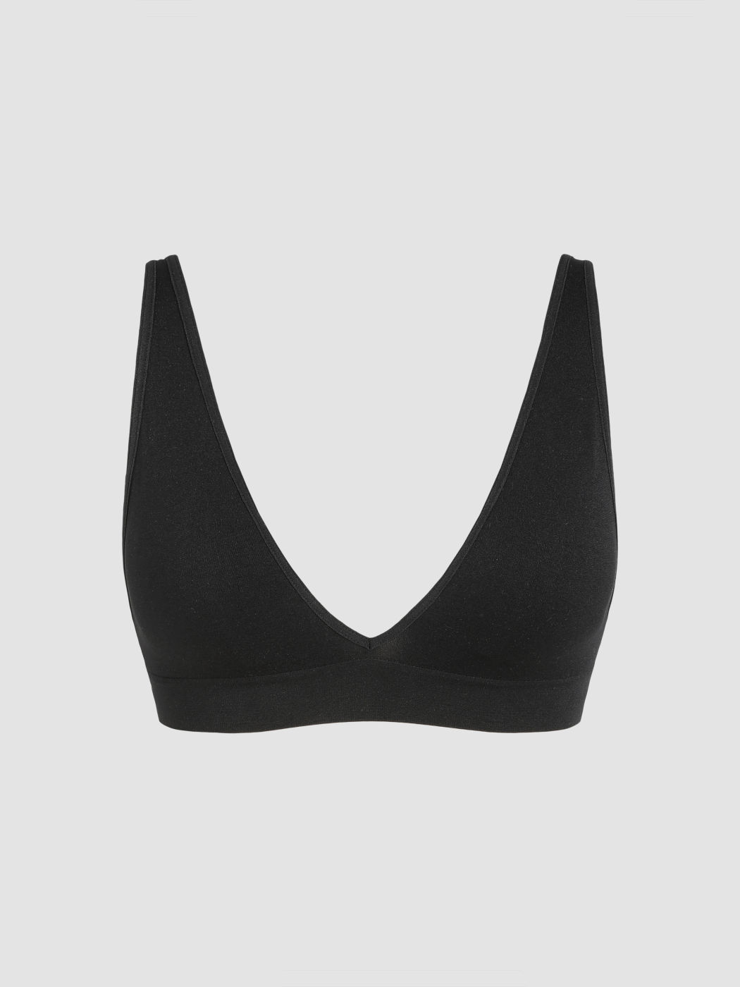 Gestricktes Bralette mit tiefem Ausschnitt