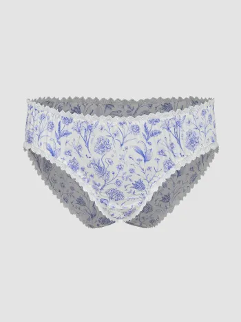  Spitzenbesatz Blumen Slip