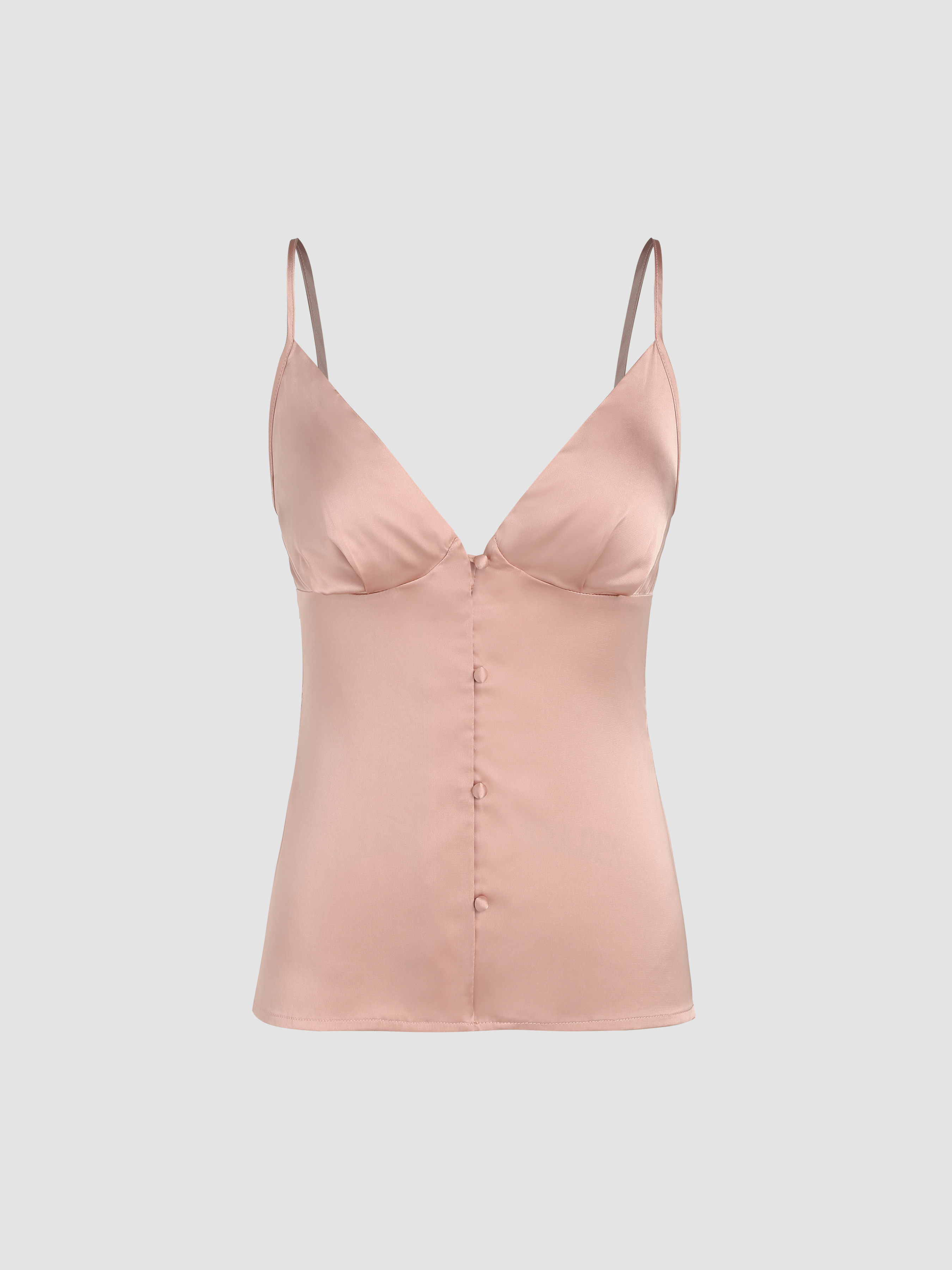 Rosé Sippin' Satin Lounge Tank Top For Home