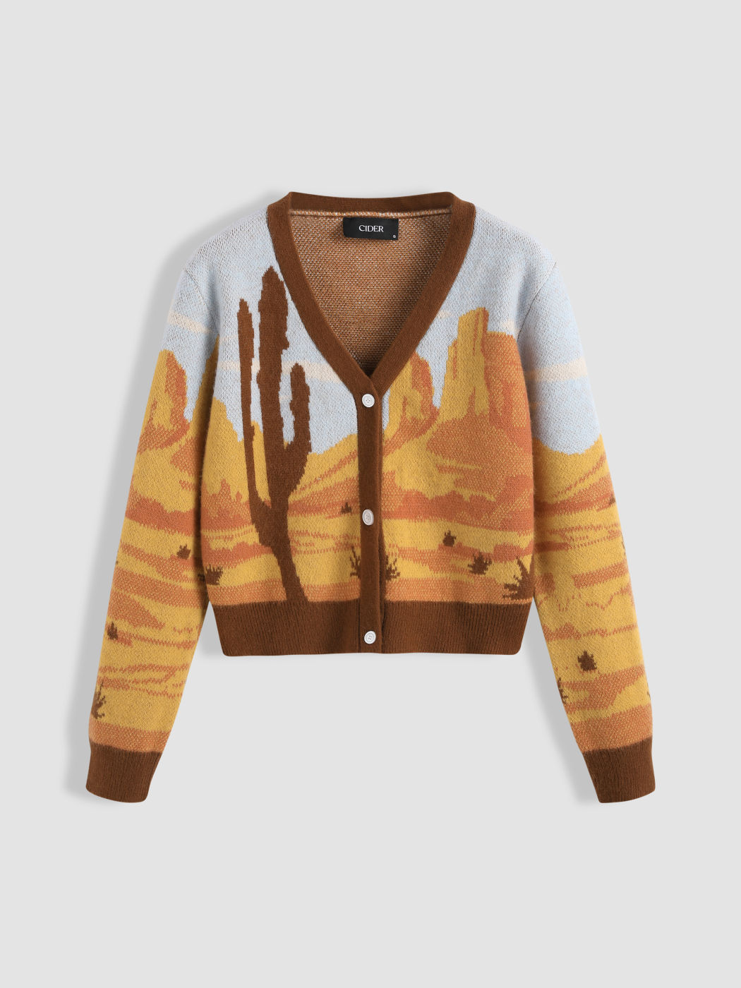 Southwest Dreamin' Graphic Knit Cardigan