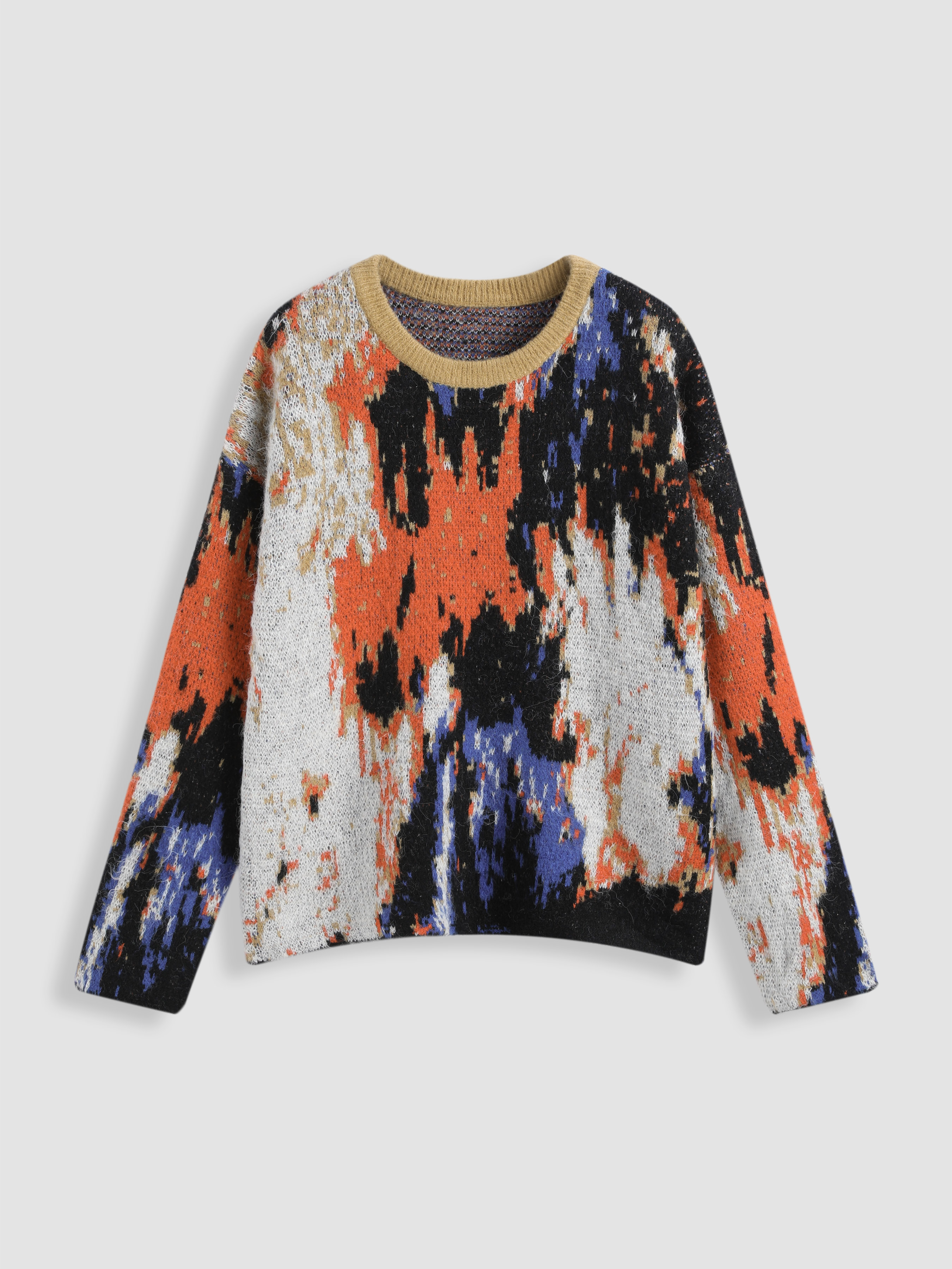 Colorful Long Sleeve Sweater For School Work