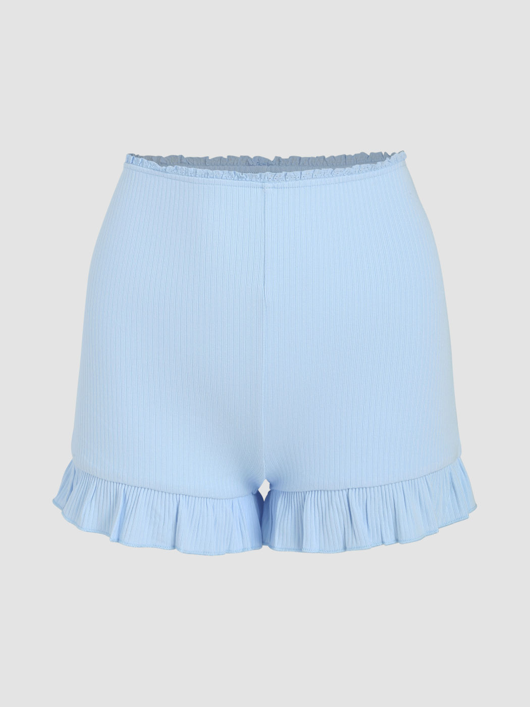 In The Clouds Ruffle Lounge Mini Shorts
