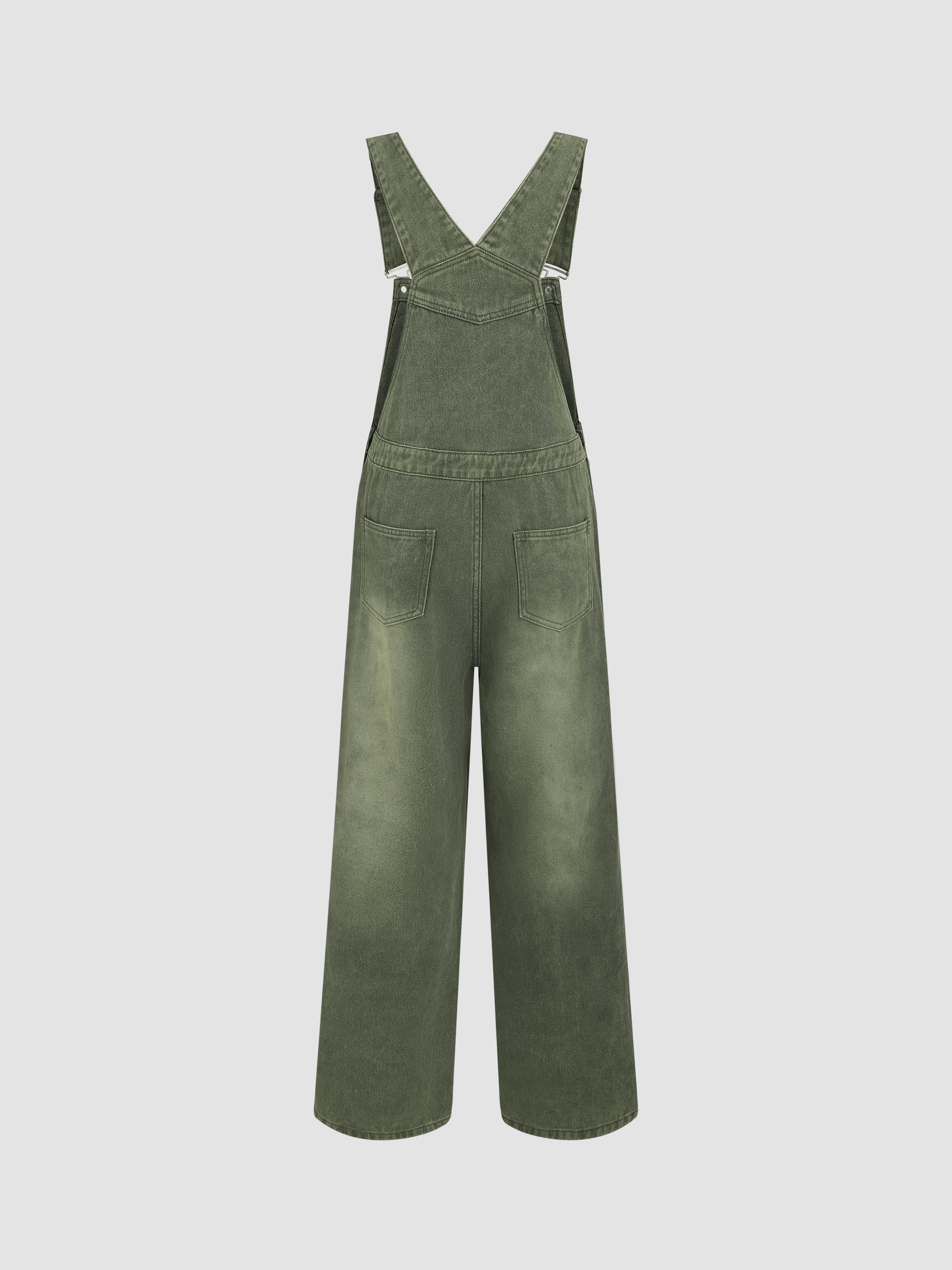 DeHolifer Lightweight Women's Denim Bib Overalls-Straight