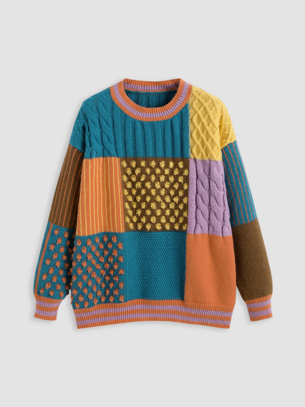 Grandma's Quilt Patchwork Sweater 
