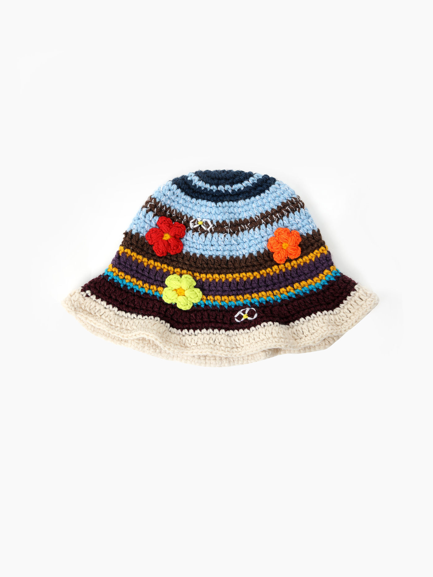 Floral Crochet Bucket Hat