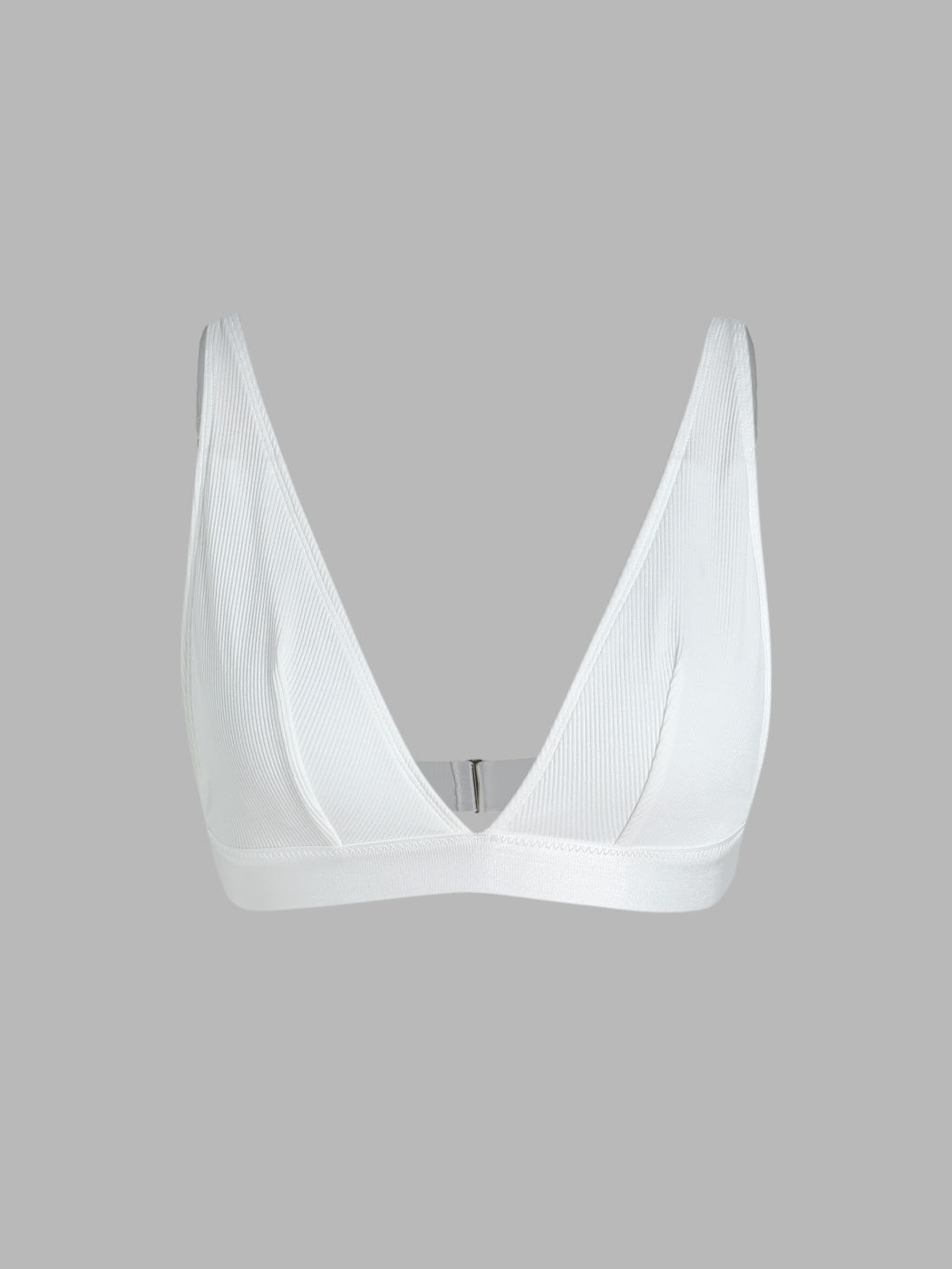 Gerippter fester Plunge-Bralette