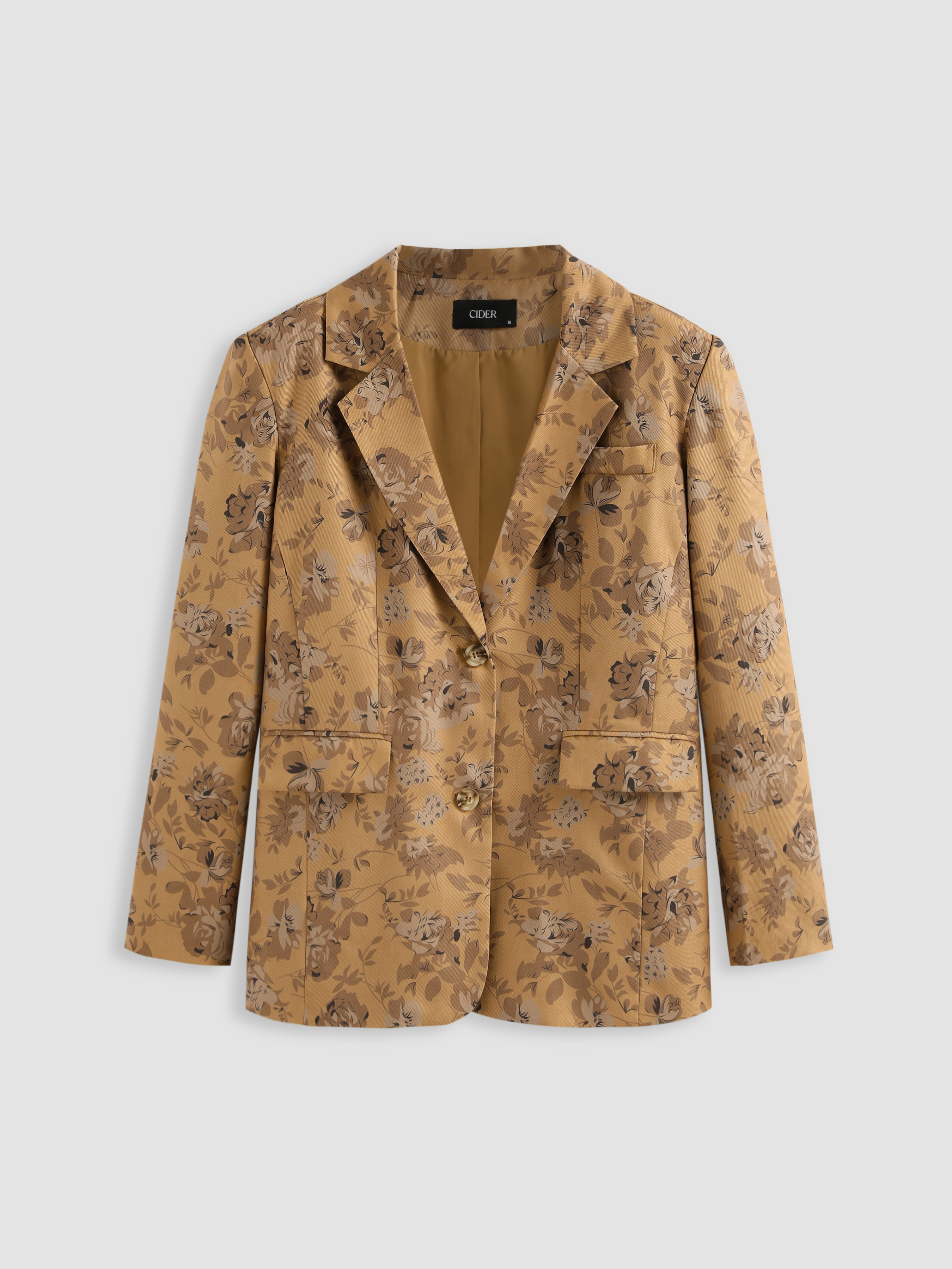 Floral Oversized Blazer Cider