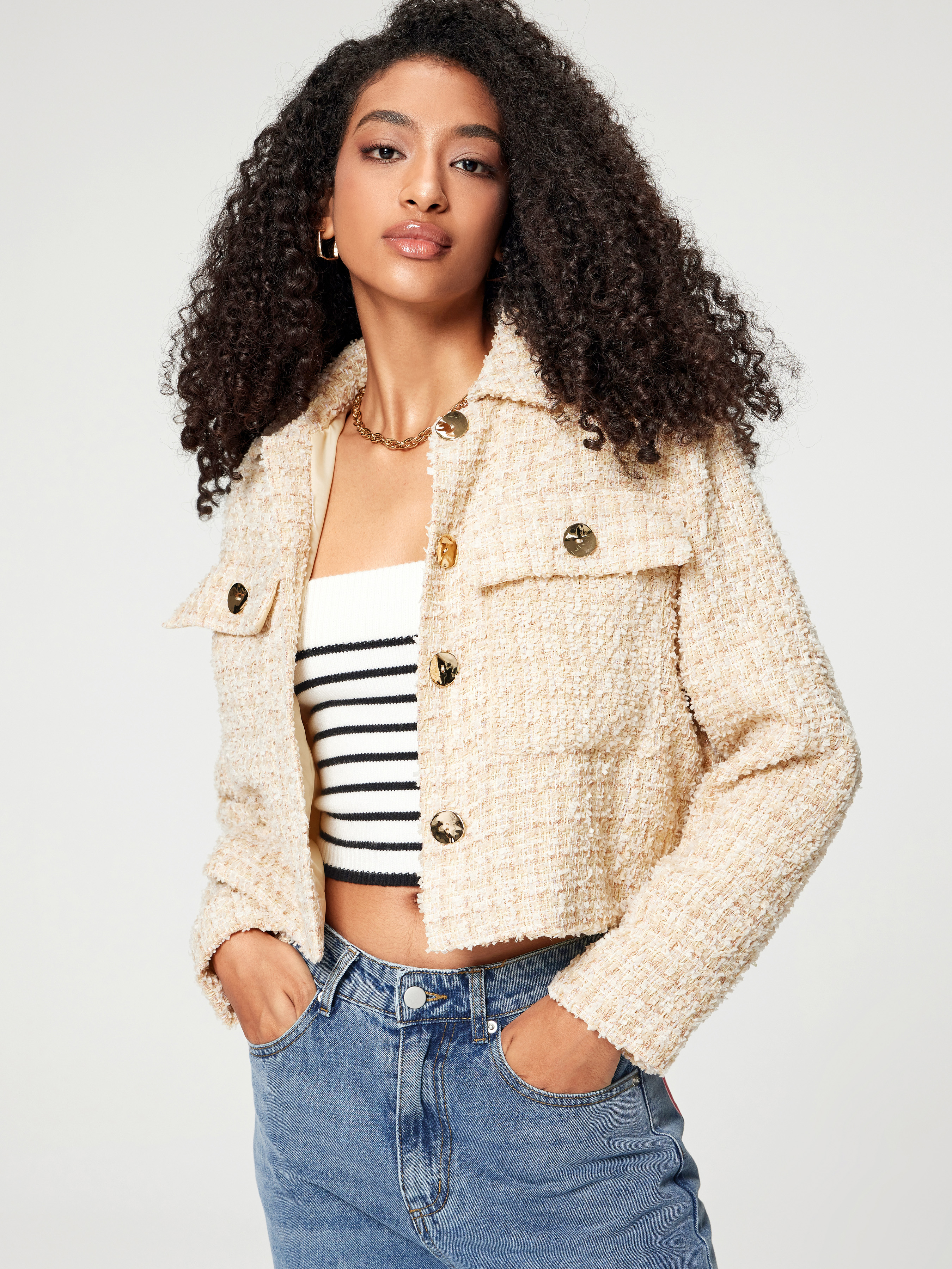 down crop jacket