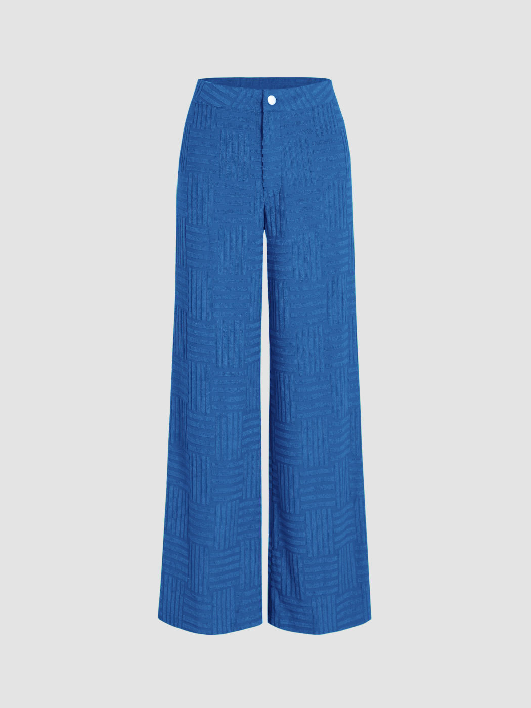 Solid Terry Straight Leg Pants