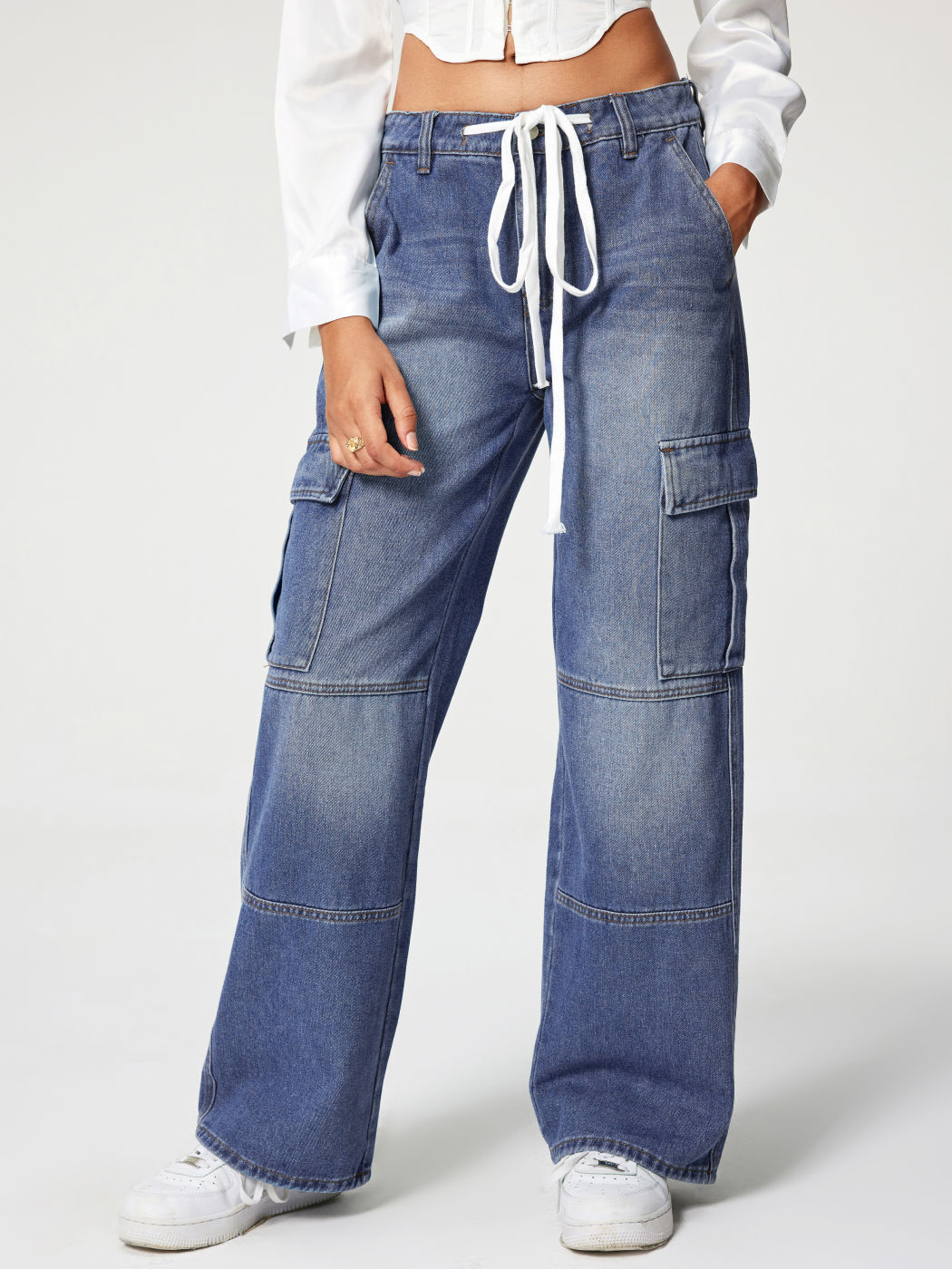 Cargohose mit Kordelzug