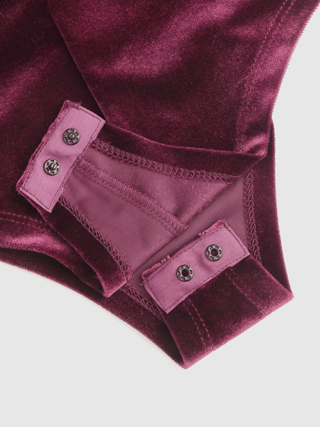 Samt-Schatz-Korsett-Bodysuit mit Schnalle