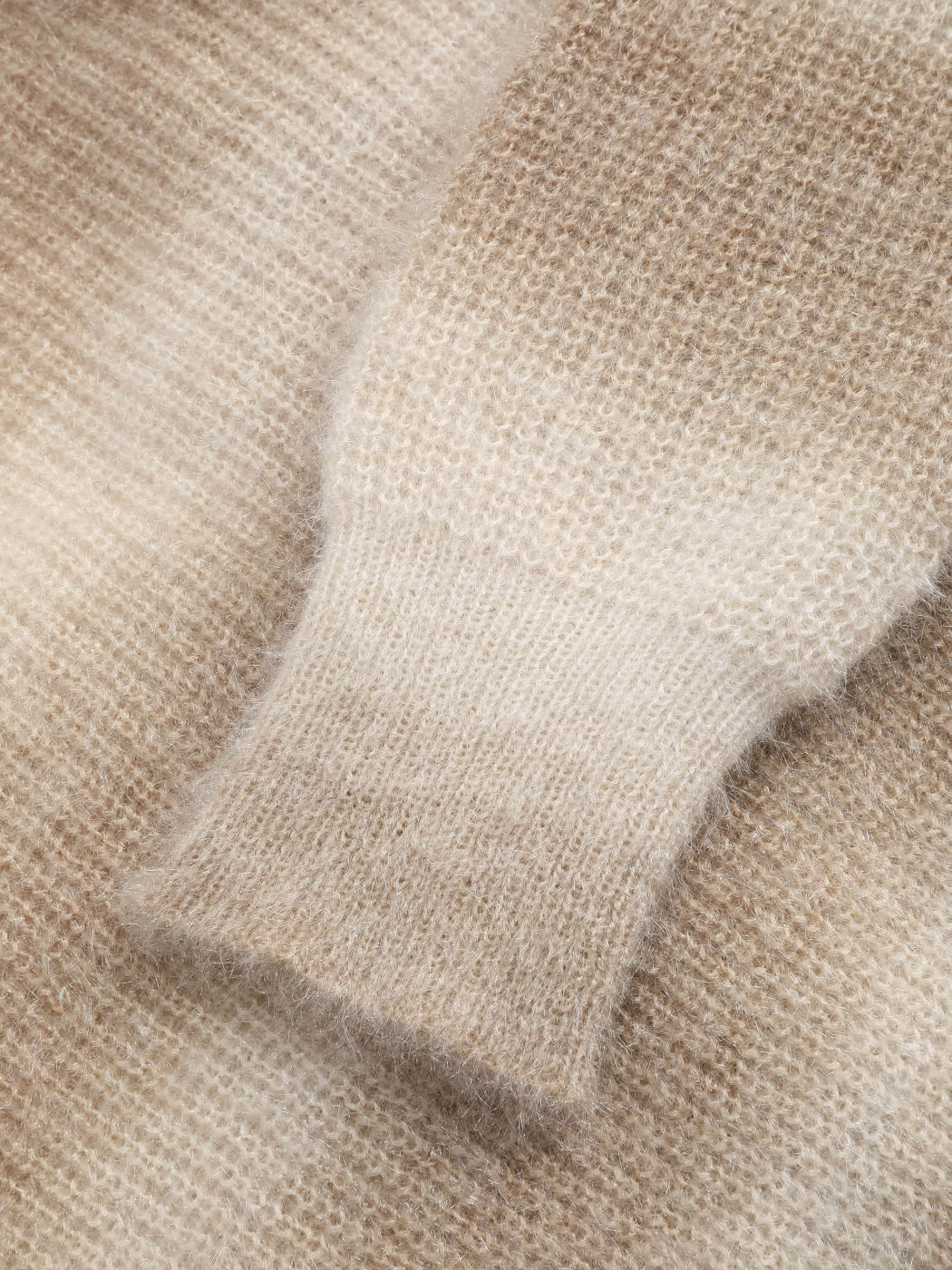  Einfarbiger Verlaufsstreifen Übergroße Strickjacke