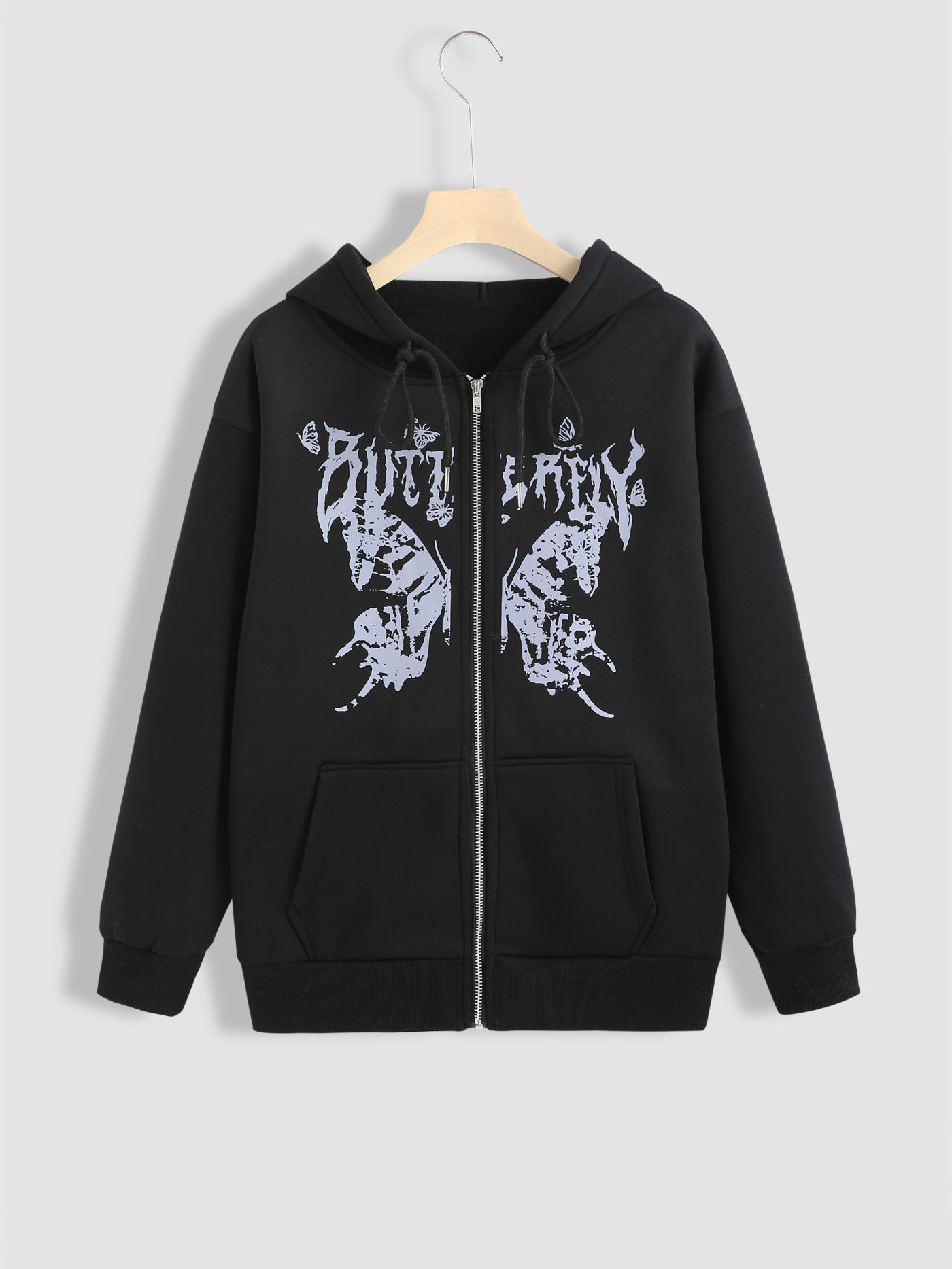 Butterfly Zipper Up Hoodie