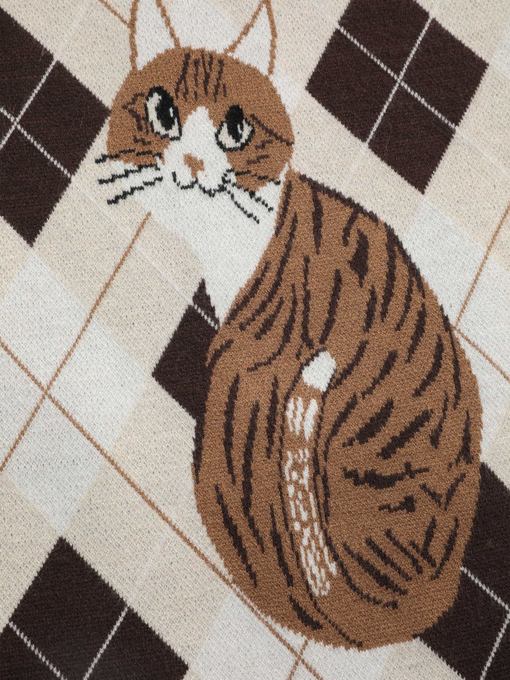 Katze-Muster-Pullover-Weste
