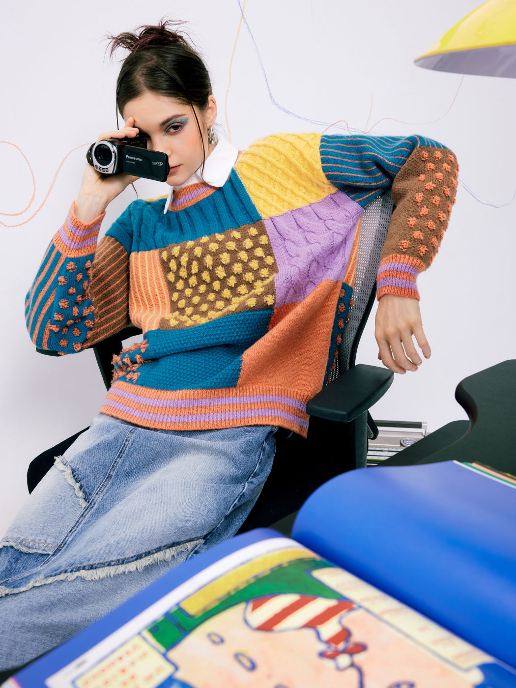 Grandma's Quilt Patchwork Sweater 