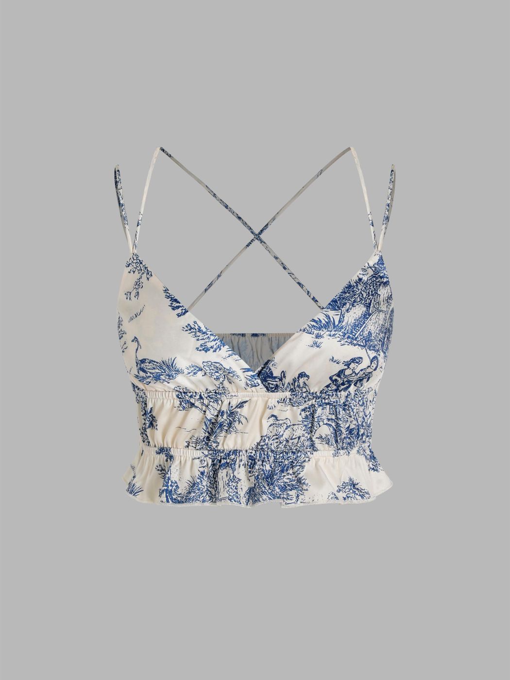 Romanticizing Me Toile de Jouy Lounge Tank Top