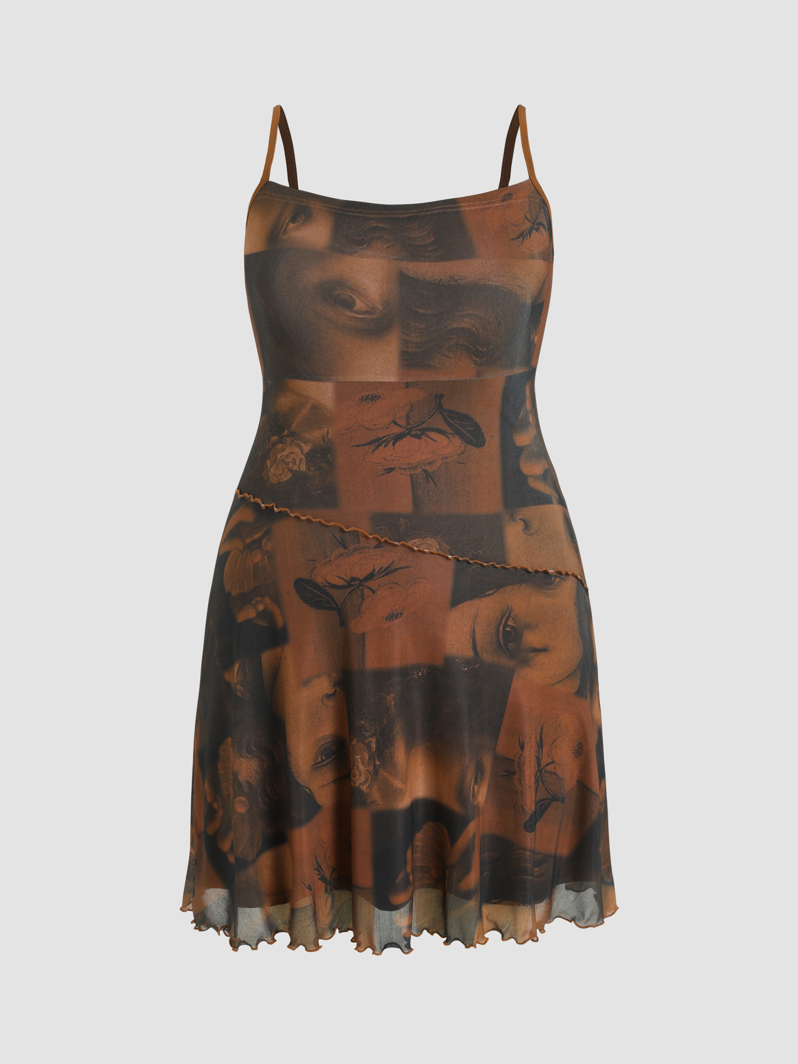 Jersey Graphic Mini Dress Curve & Plus Cider