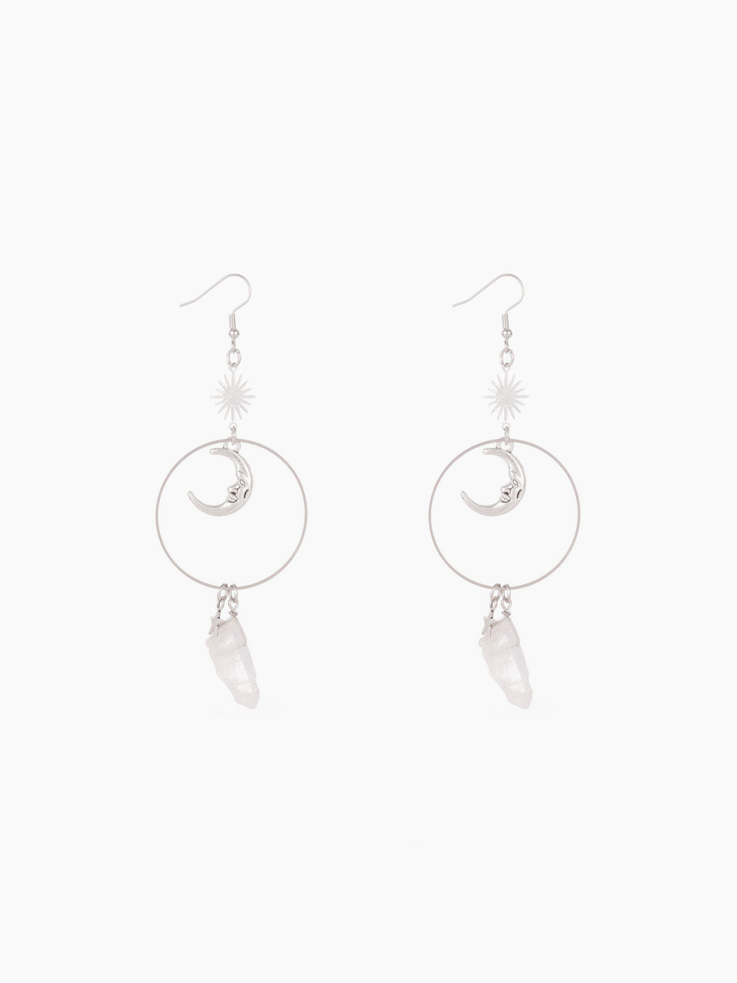 Whimsigoth Moon Decor Earrings