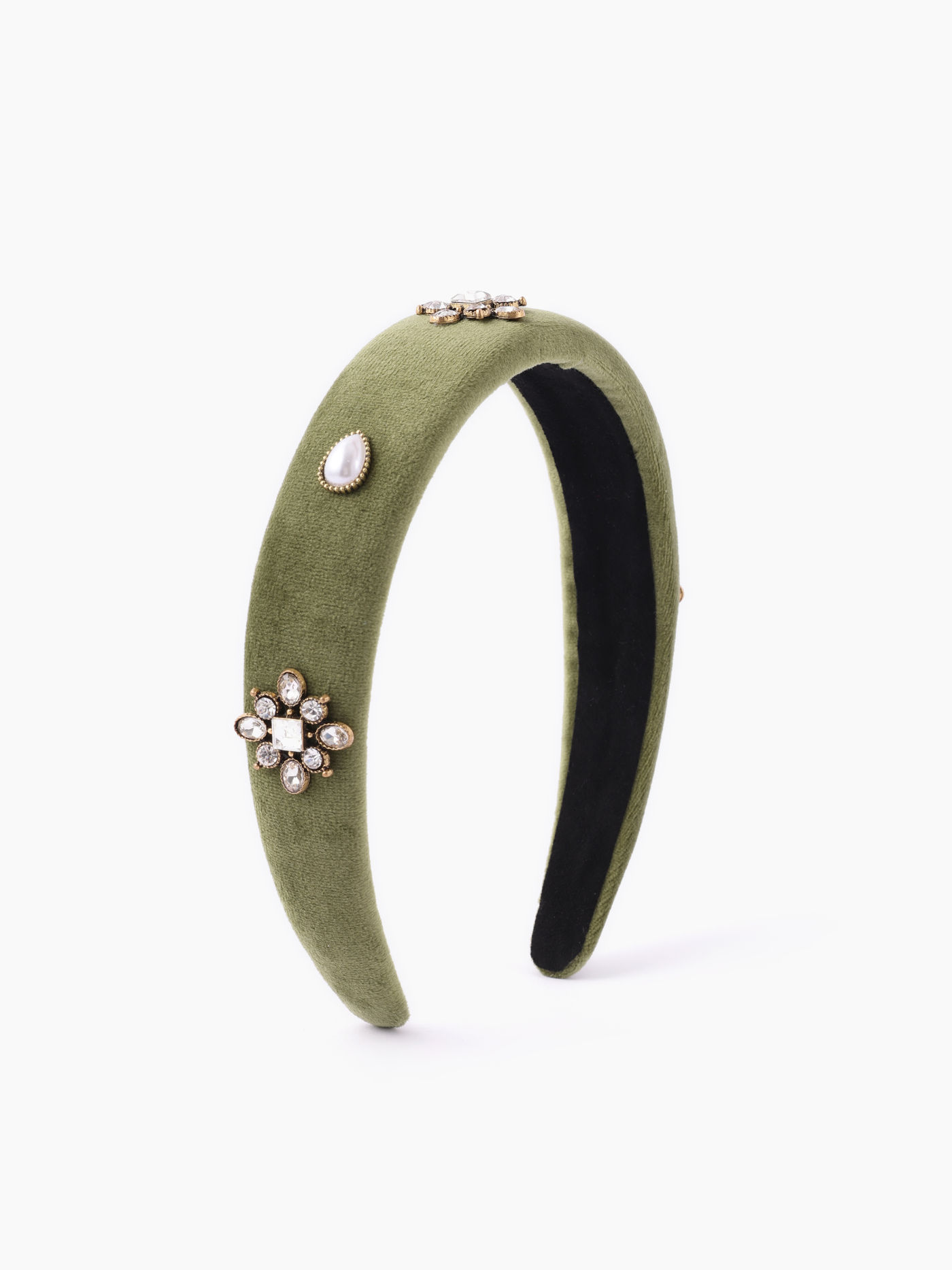 Rhinestone & Floral Headband