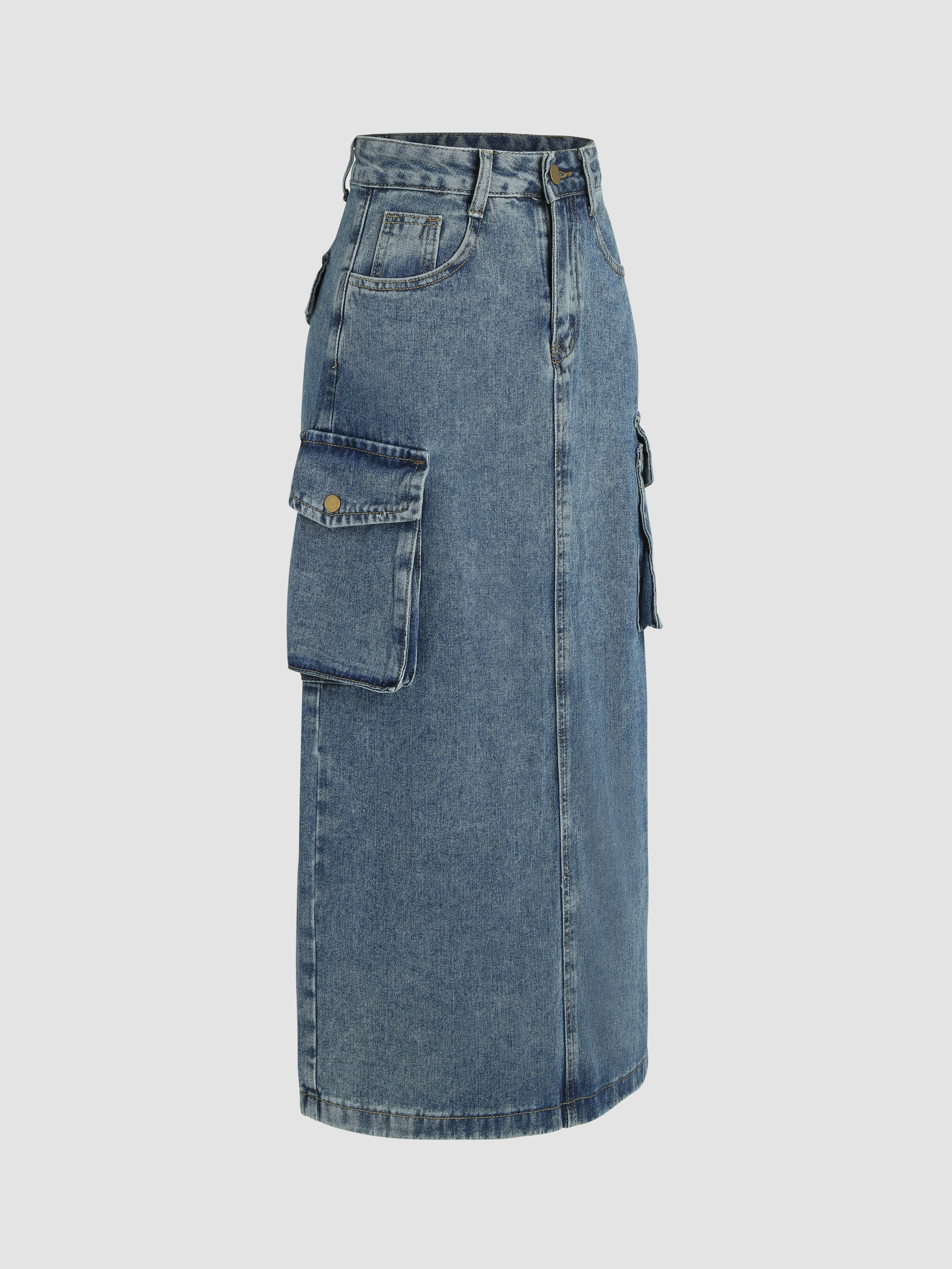 ★関税/送料込★MSCHF★MAXI DENIM SKIRT ☆MSCHF☆MAXI DENIM SKIRT ボトムス