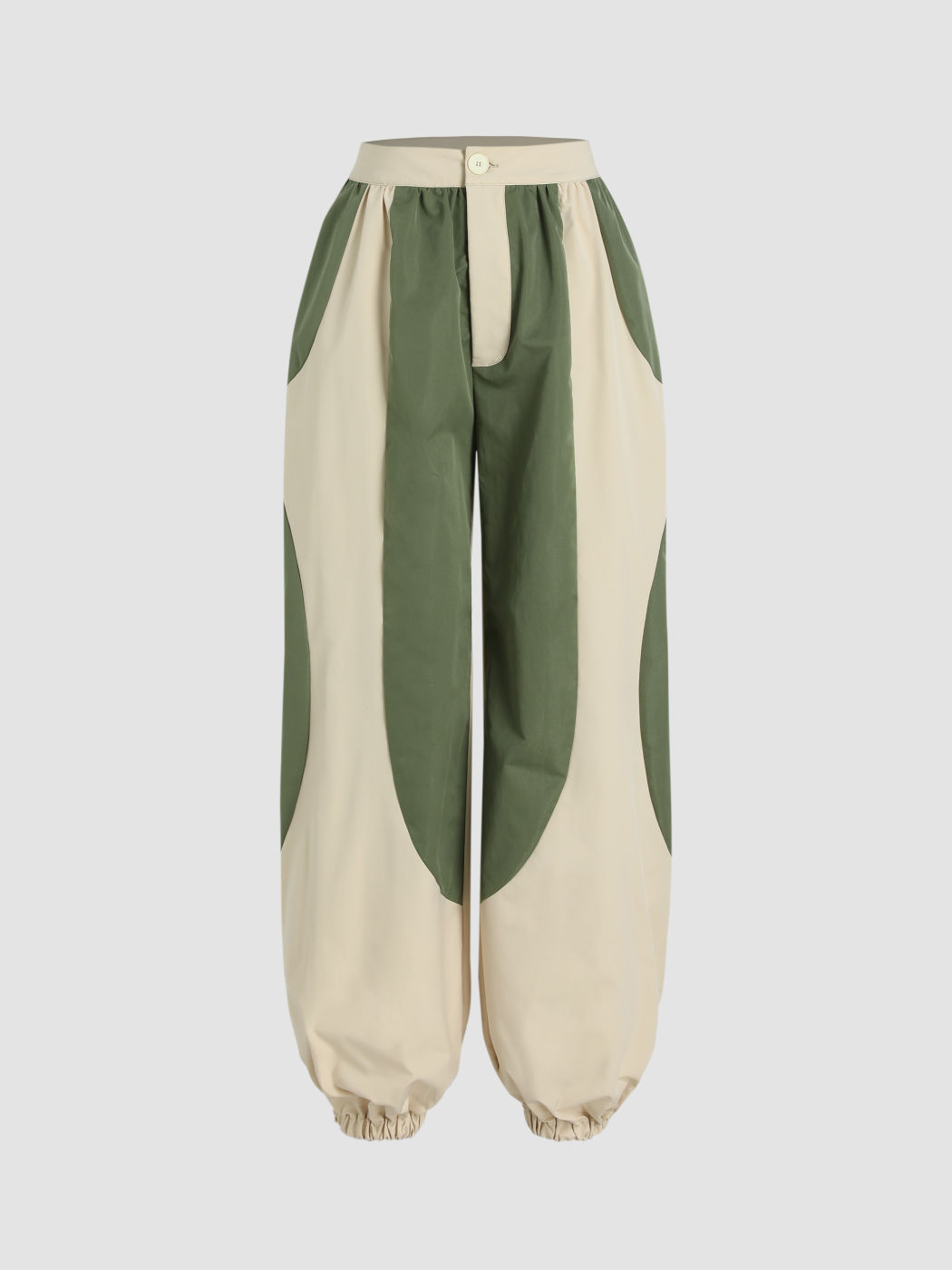  Gewebte Flickwerk Jogger Hosen