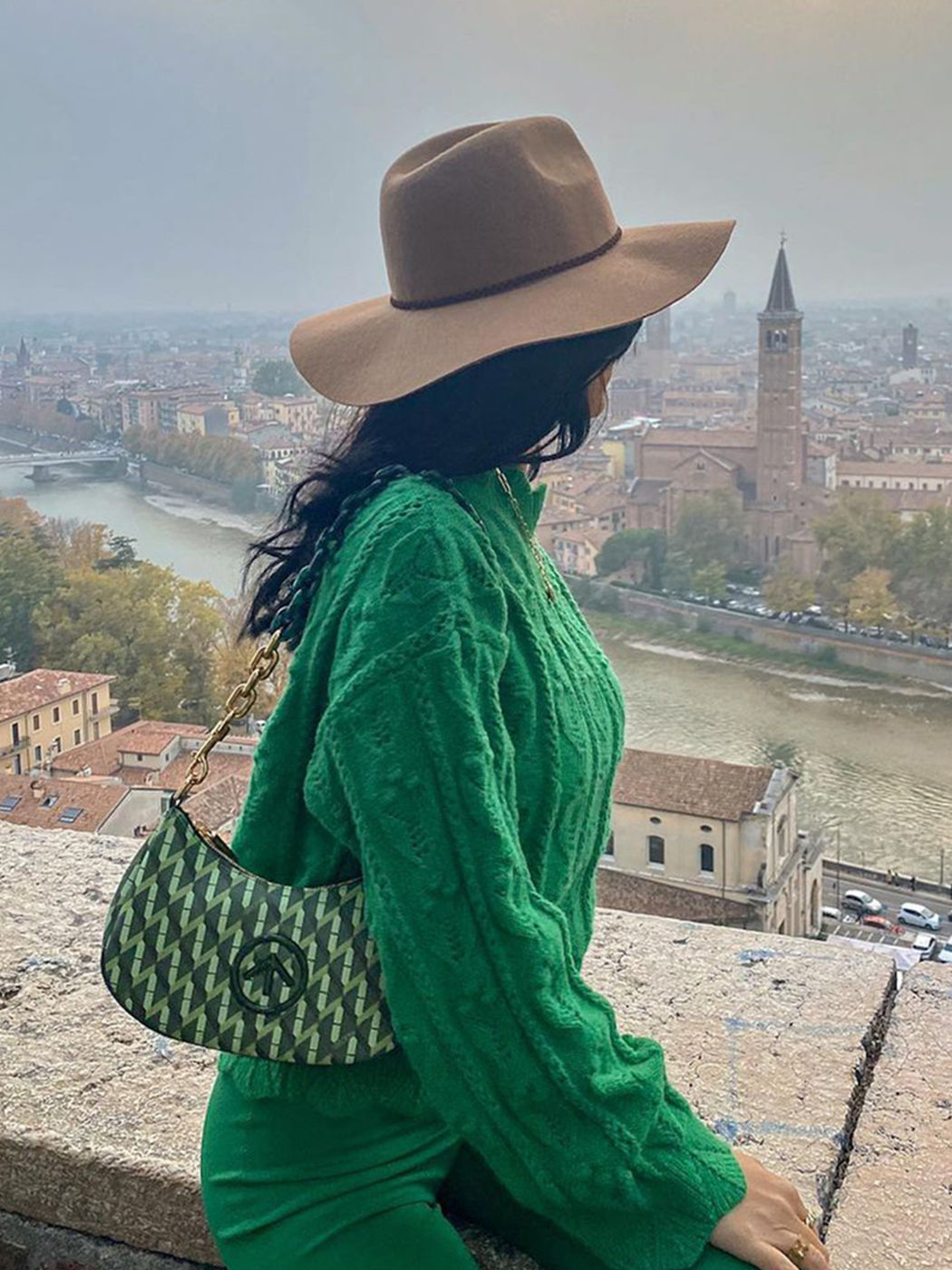 Maglione a collo alto con texture Tractor