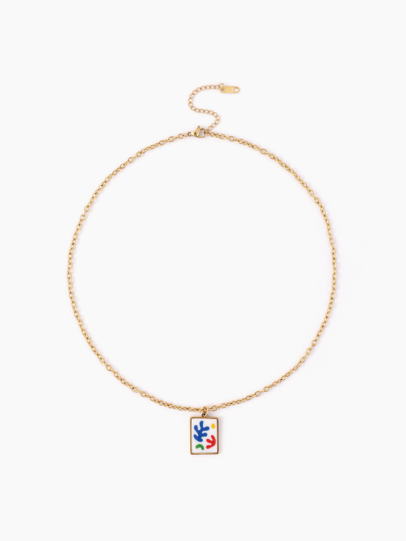 Graffiti Pattern Pendant Necklace