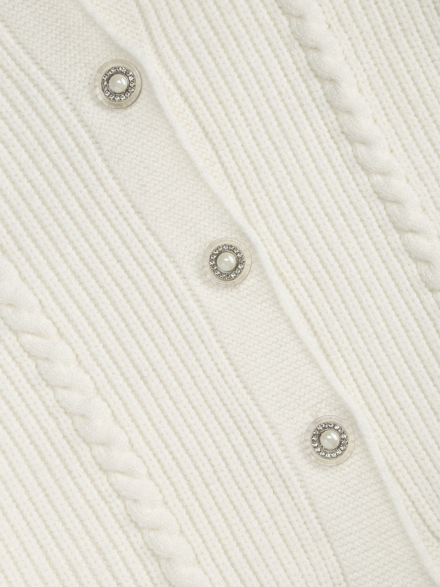 Faux Fur Trim Knitted Cardigan