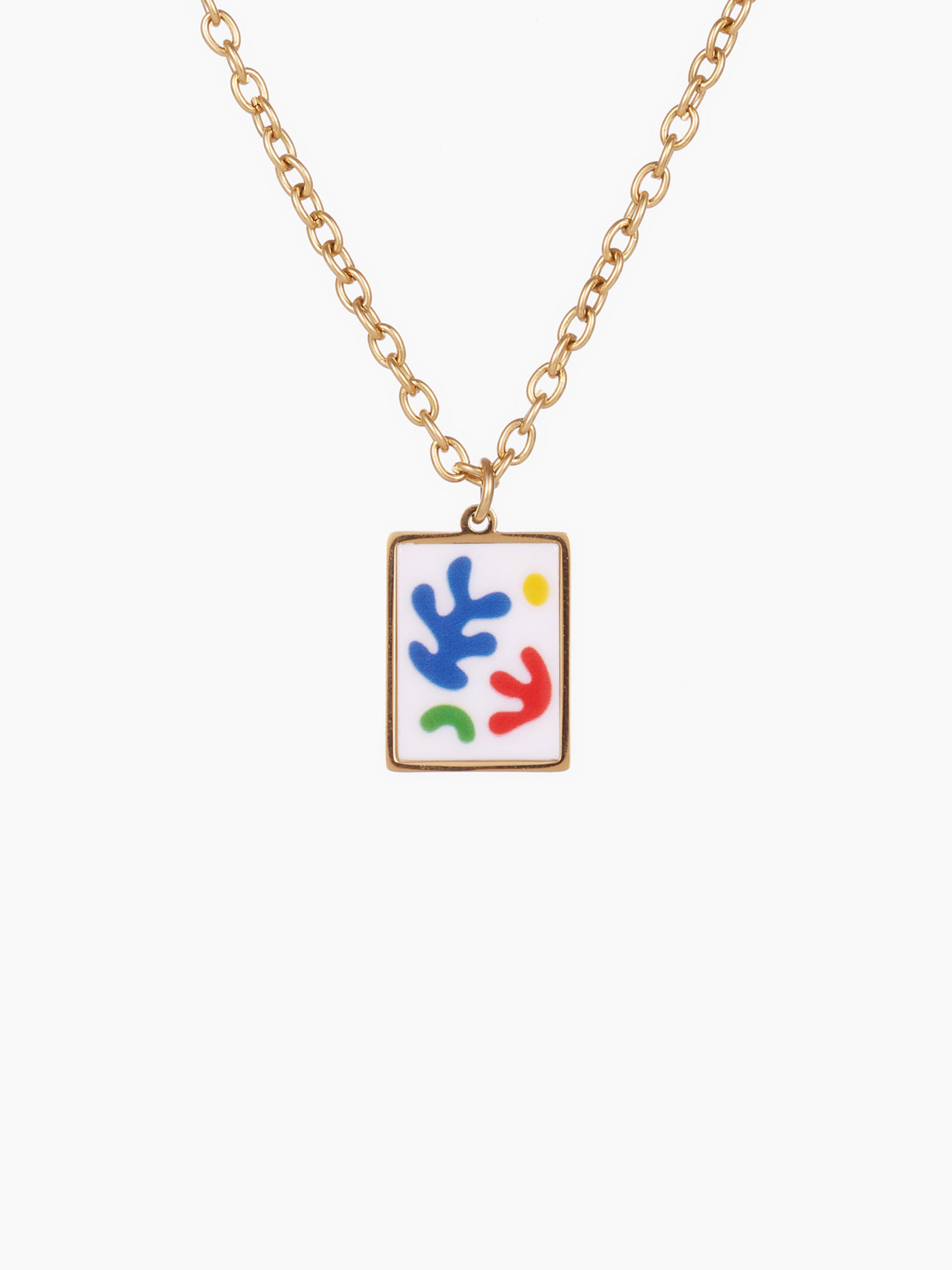 Graffiti Pattern Pendant Necklace