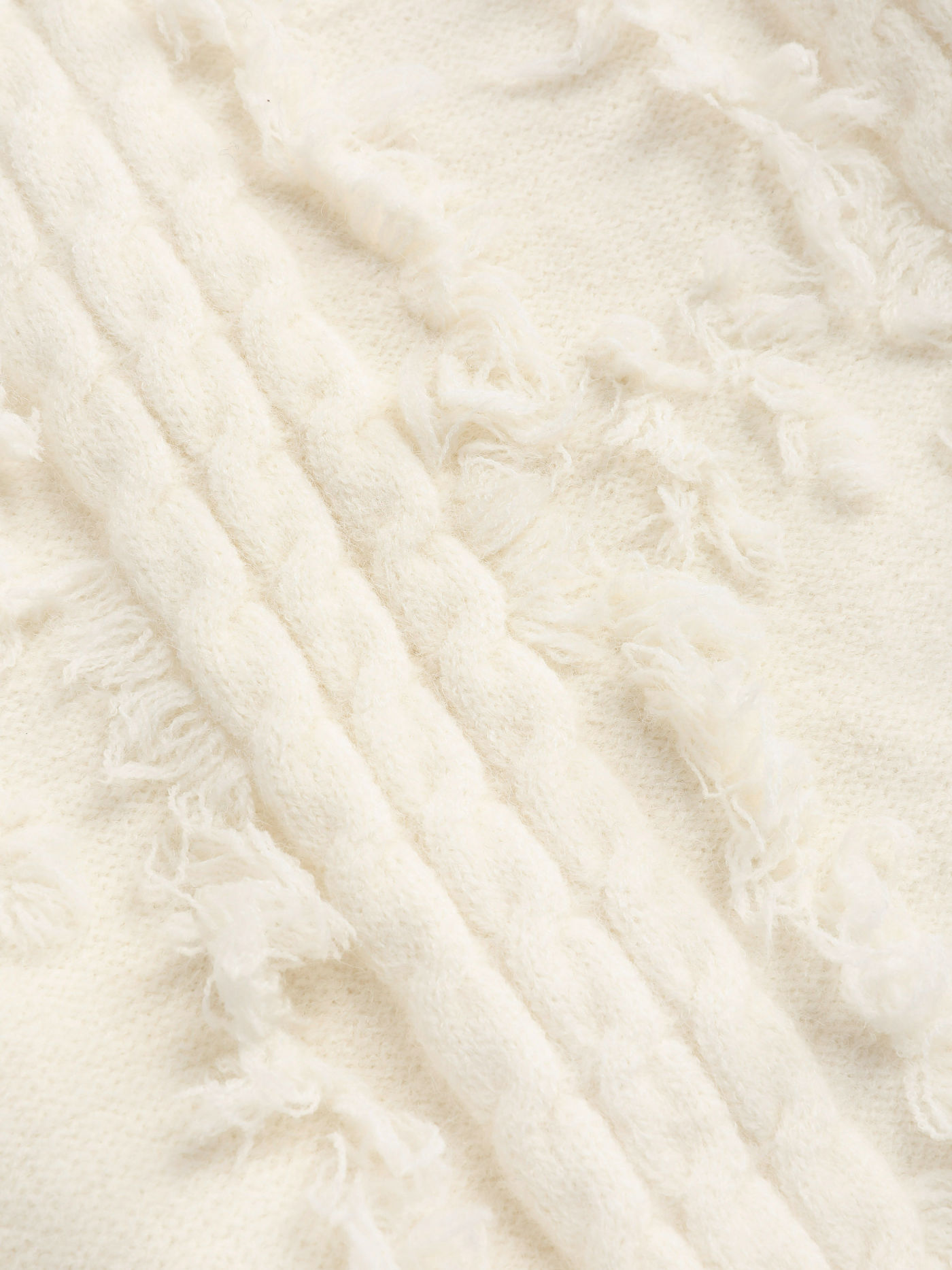 Solid Fluffy Oversized Sweater