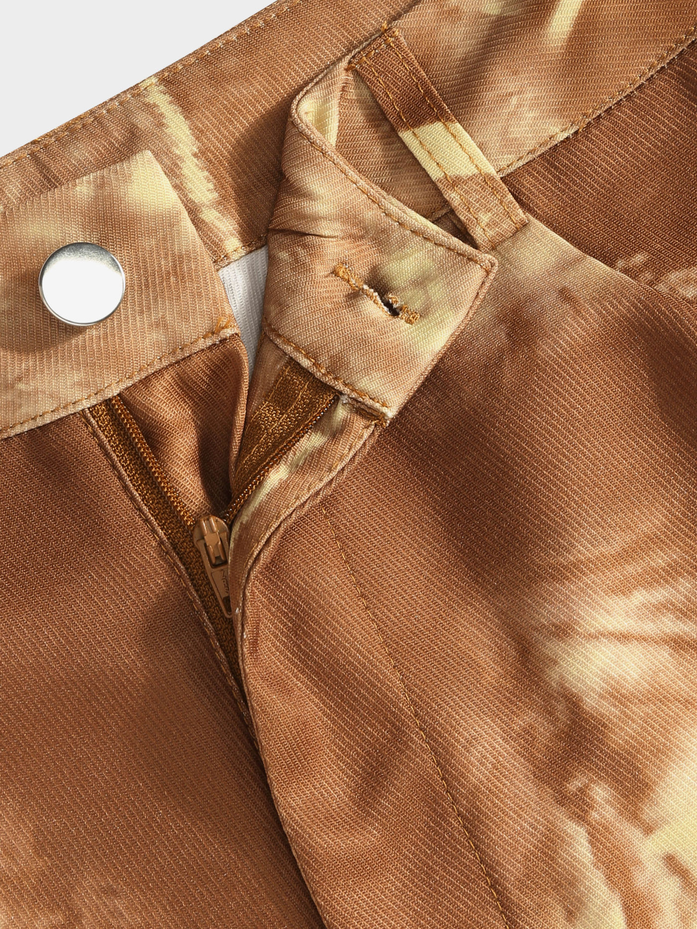 Pantaloni a gamba larga a vita alta con grafica intrecciata