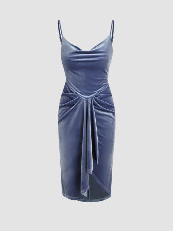 Velvet Sweetheart Midi Dress
