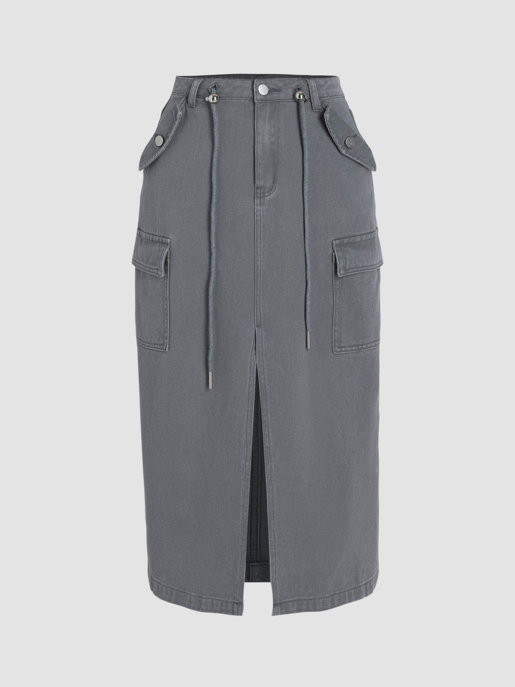 Denim Skirts Denim Denim Mid Waist Cargo Skirt For School Work Vacation