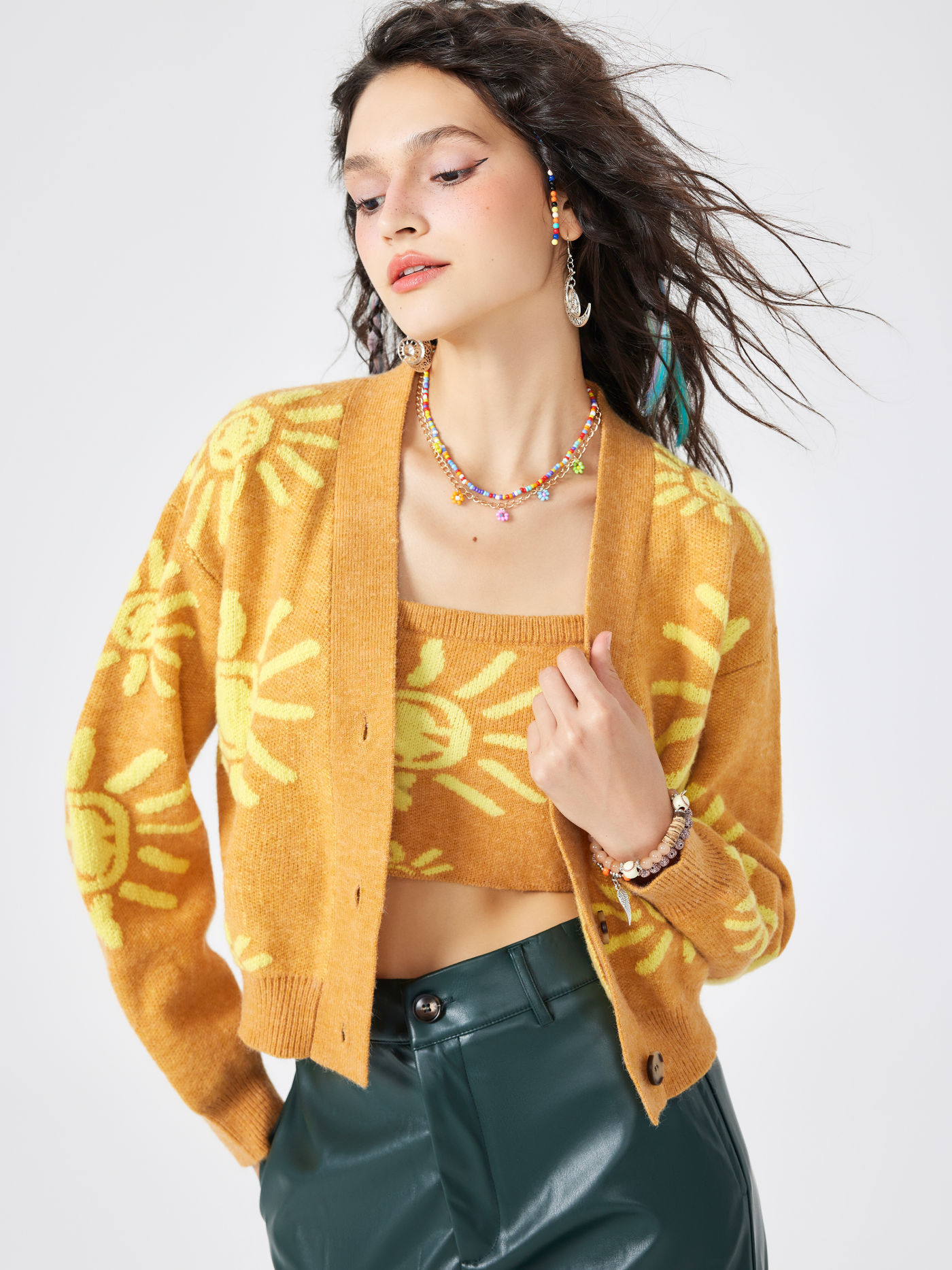 Sun Catcher Graphic Knit Cardigan