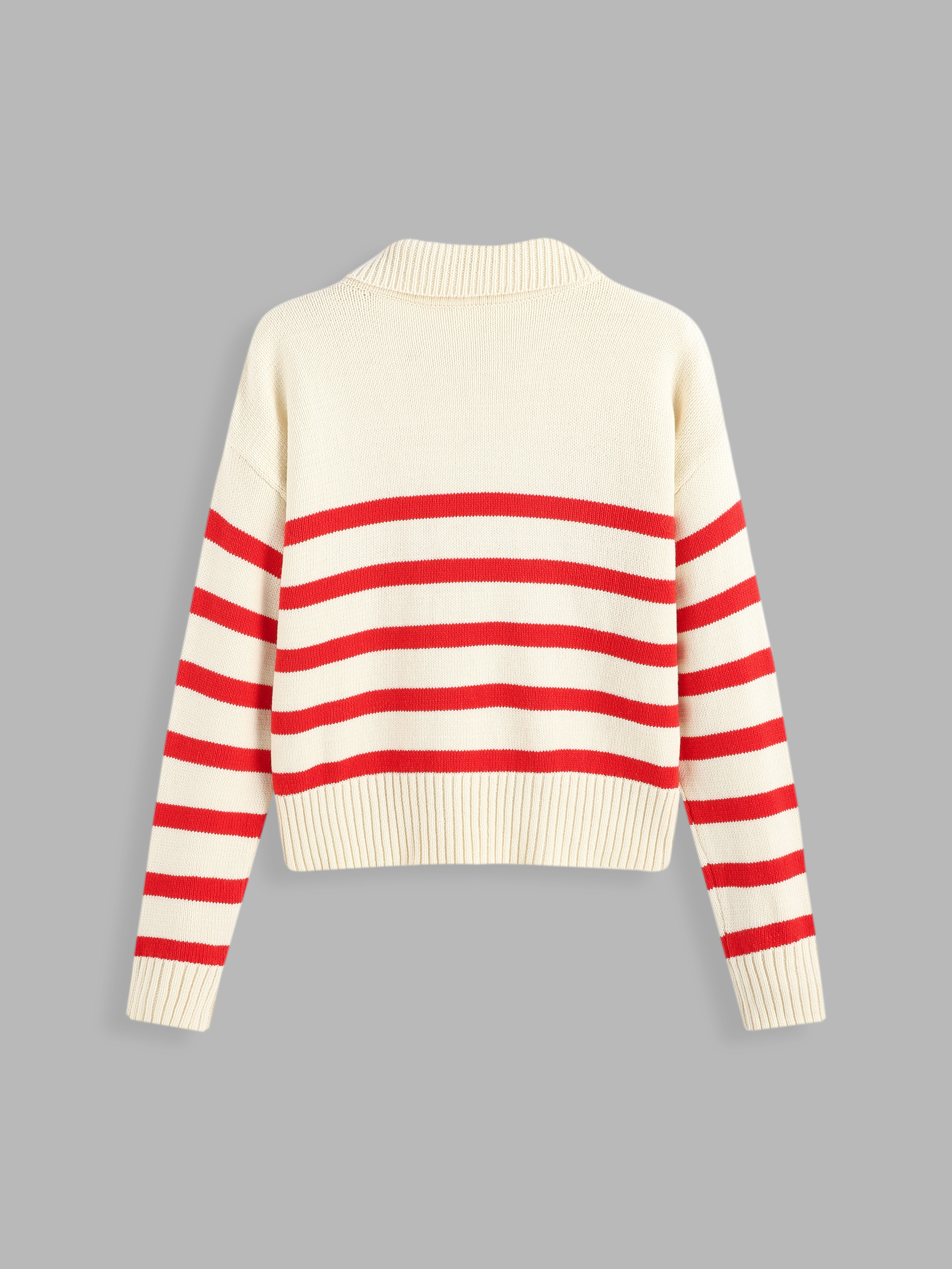 カントリーニット　Countryknits　2冊 Fall Sweater Knit Fabric Striped Collar Knit Polo Top For