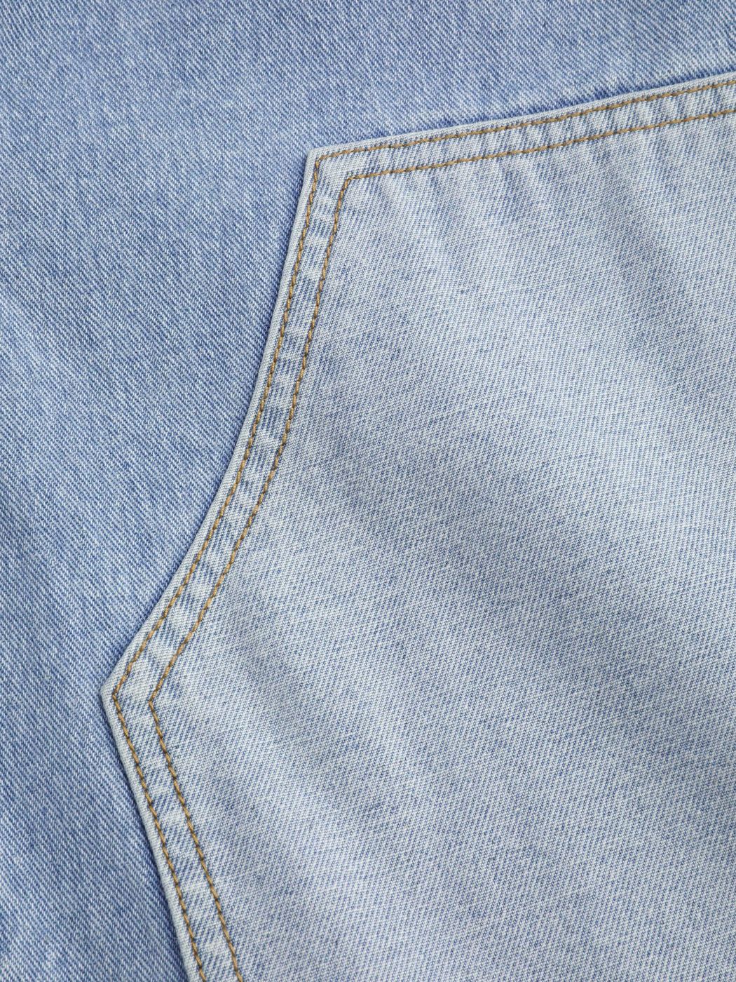 Patchy High Waist Wide Leg Jeans For School Work