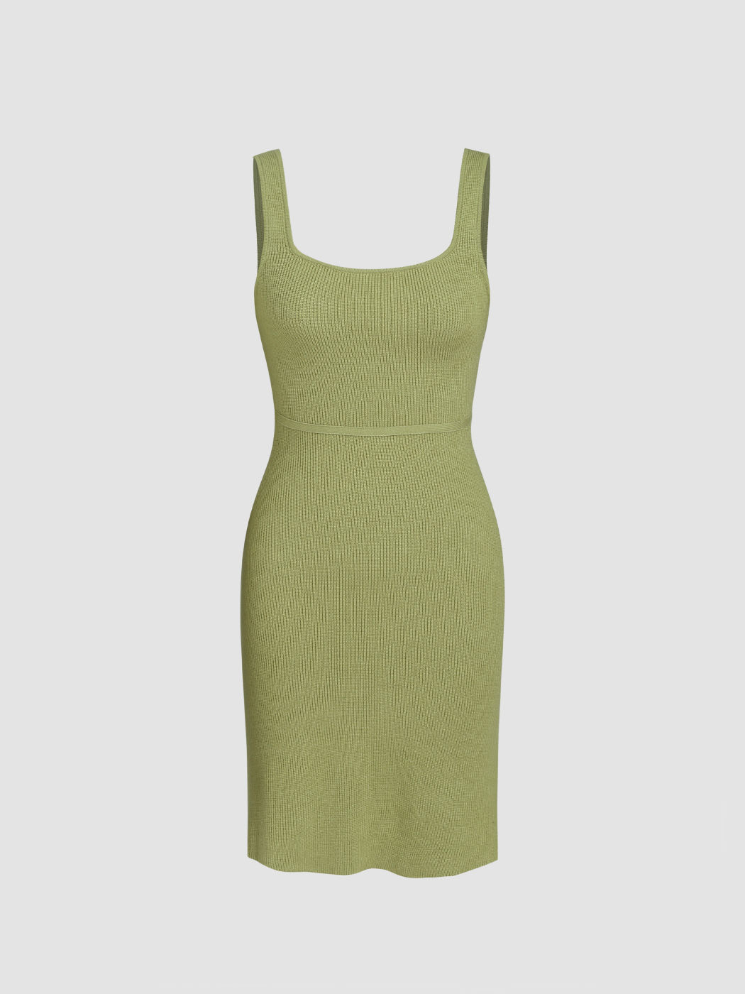 Knit Solid Cami Short Dress & Long Sleeve Top