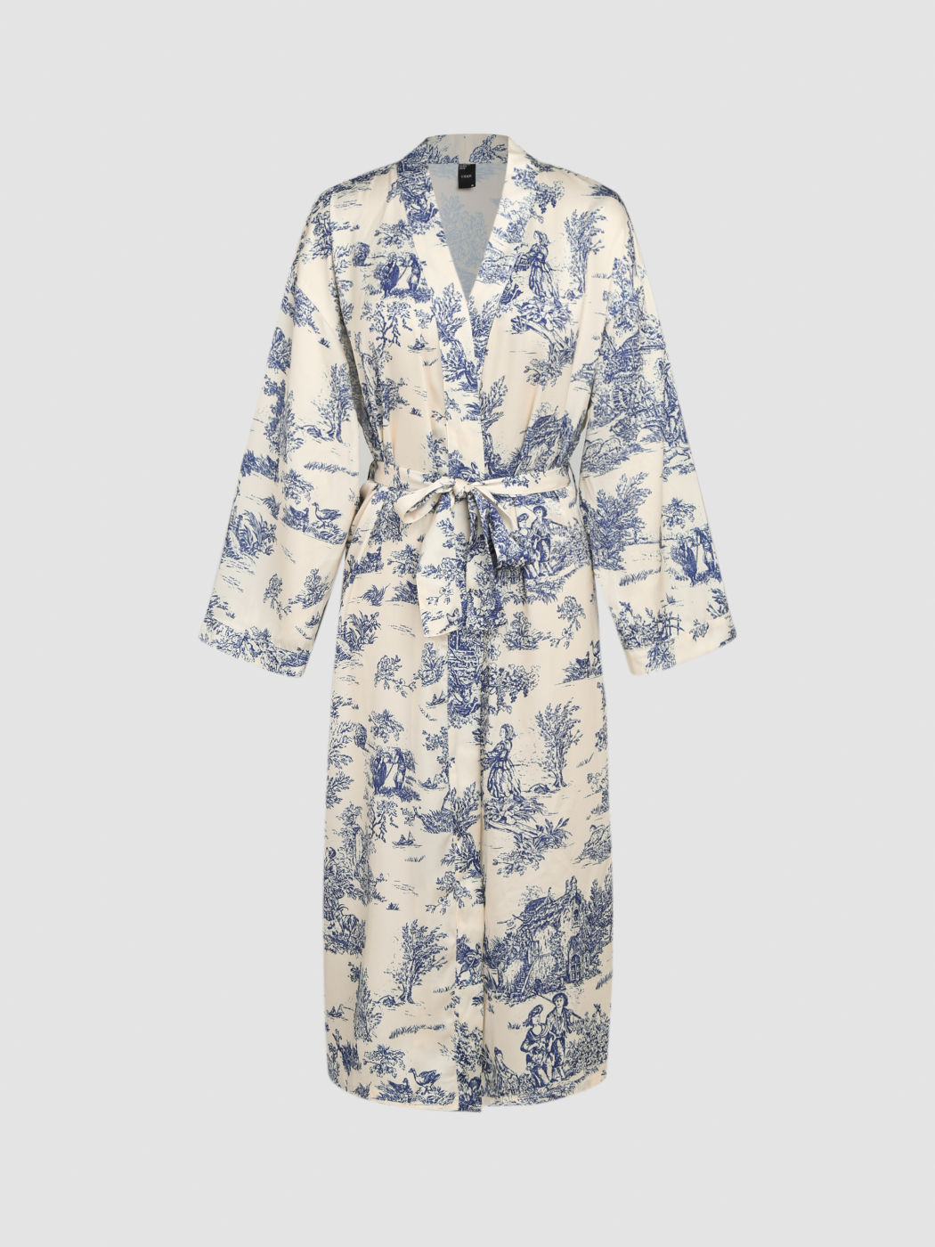  Satin Toile de Jouy Lange Robe