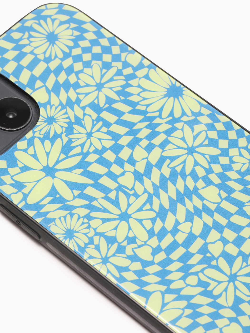 Telefonkasten mit geometrischem Muster