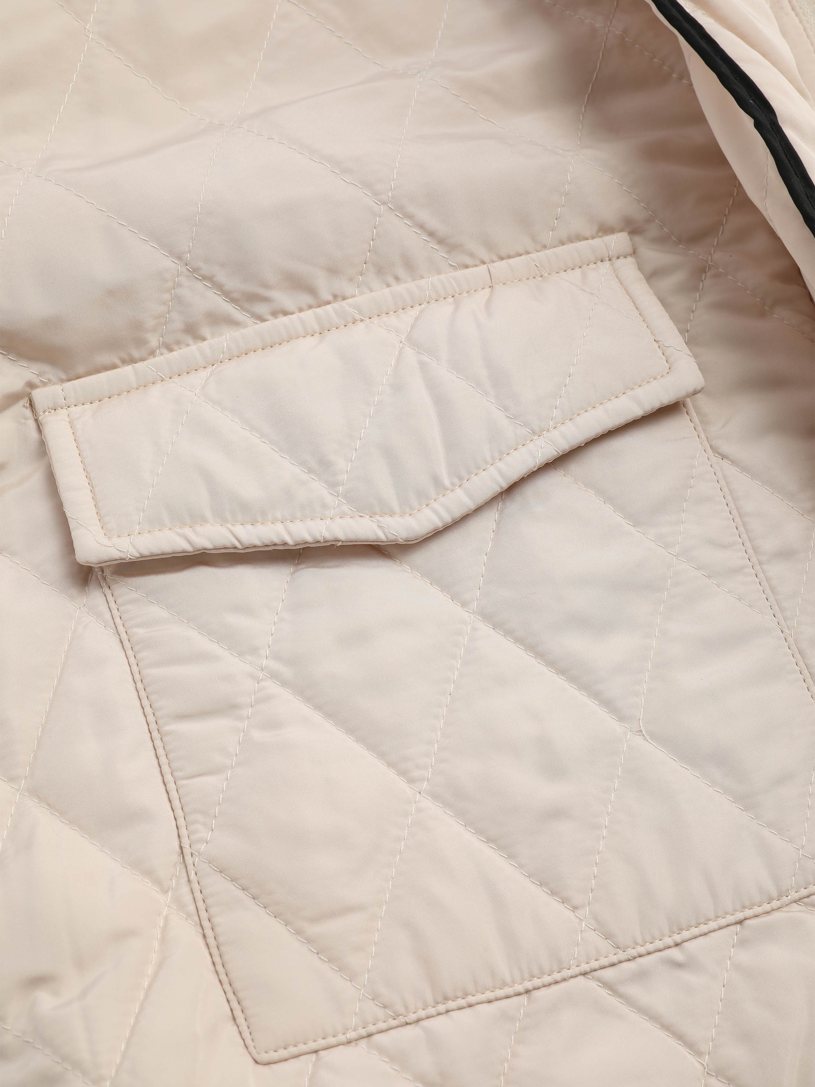 Woven Classic Cutie Quilted Jacket For School Daily Casual