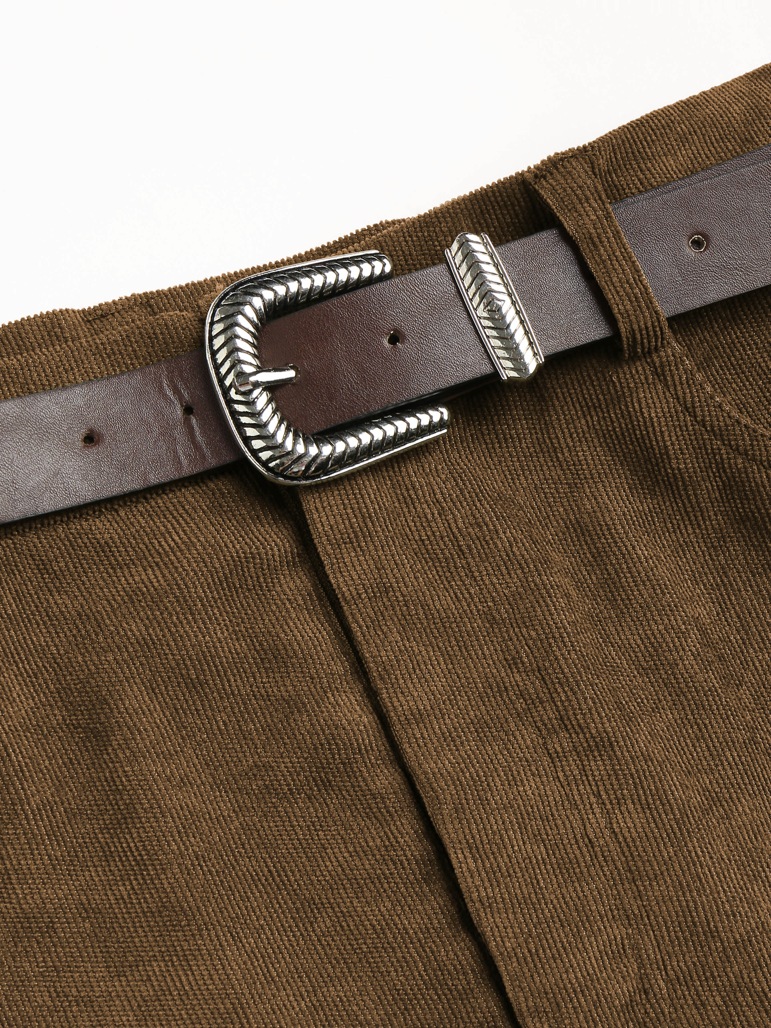★2023FW新作★threetimes★Corduroy belt skirt Amazon.com: TaoZiPeach Women Corduroy Skirts with Belt