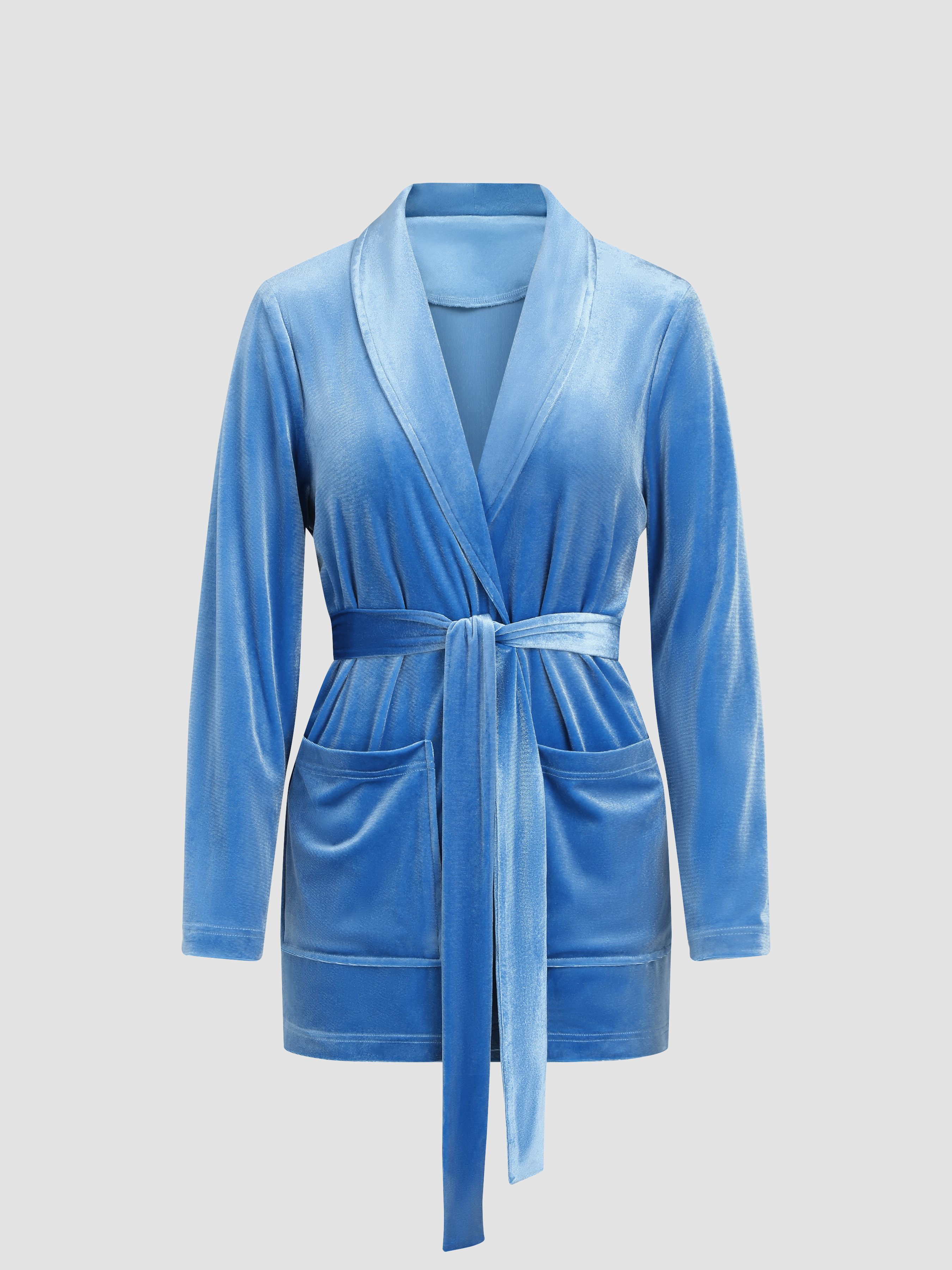 Velvet Collar Robe Cider