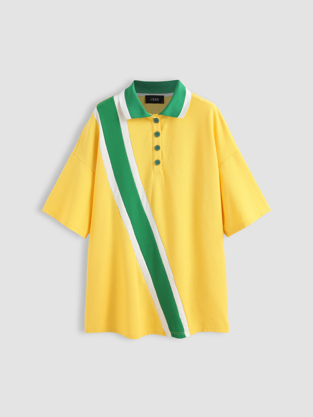 Blokecore Kurzarm-Poloshirt mit geflecktem Kragen