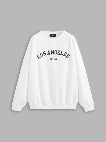 Los Angeles U.S.A Felpa girocollo oversize